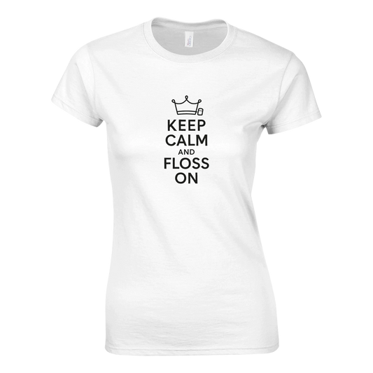 Keep Calm and Floss On Shirt – Dental Hygienist Shirt - F4 Custom Prints