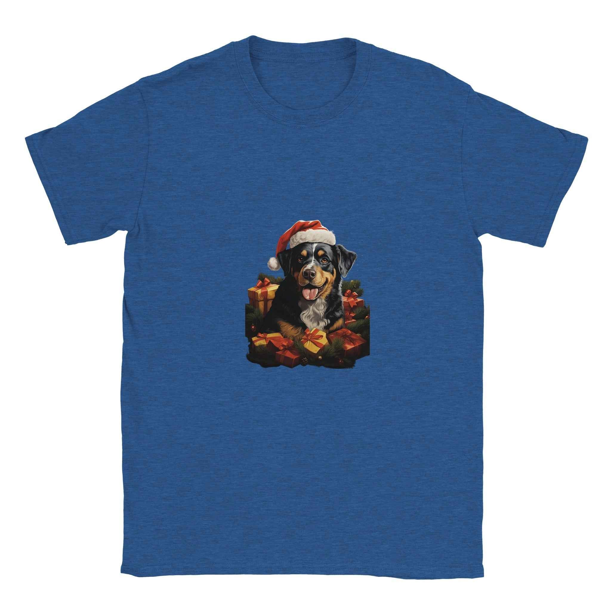 Bernese Mountain Dog Christmas Shirt – Santa Hat Holiday Graphic Tee for Dog Lovers