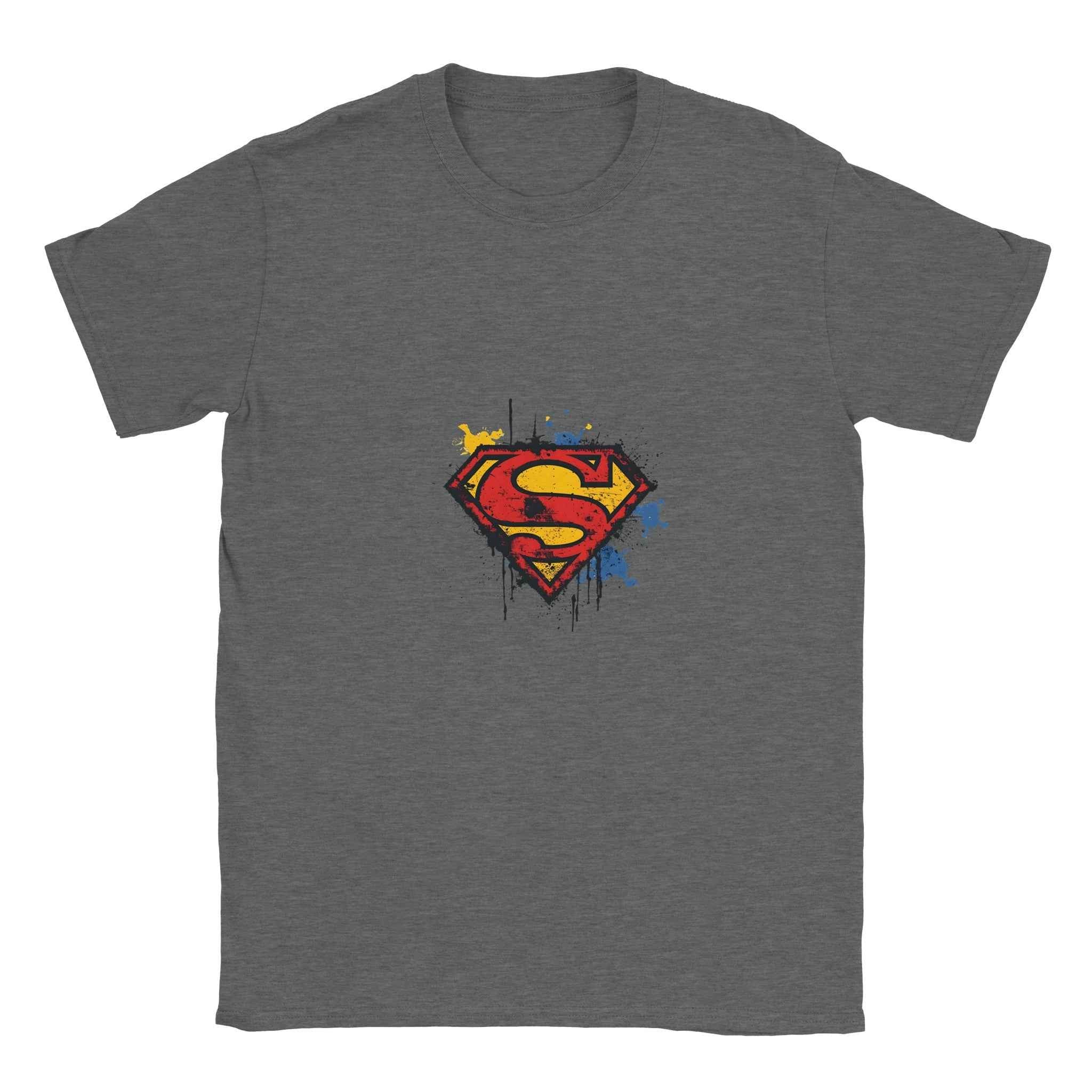 Distressed Superman S-Shield T-Shirt – Heroic Comic-Inspired Graphic Tee for Men & Women
