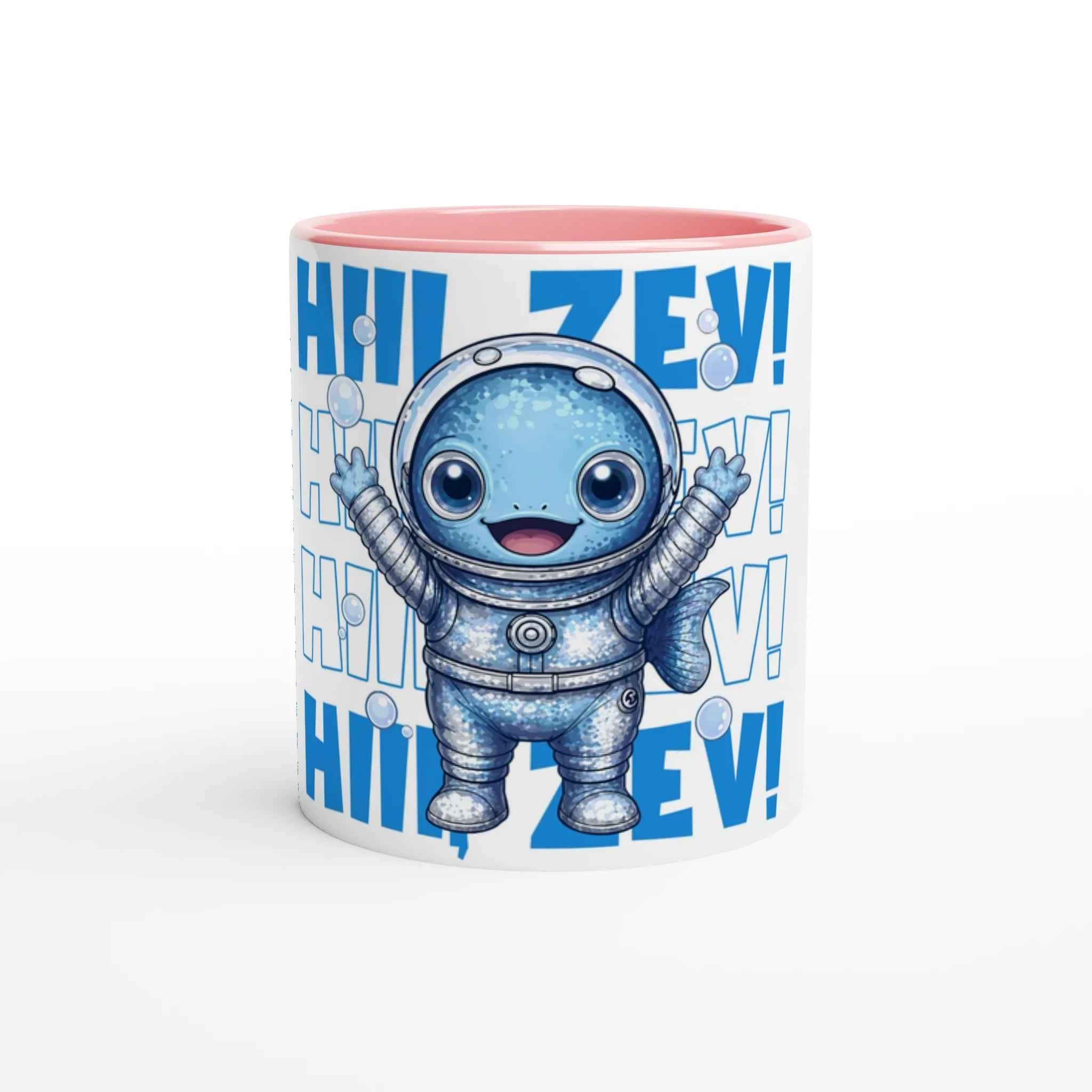 Hi Zev 11oz Coffee Mug with Color Inside