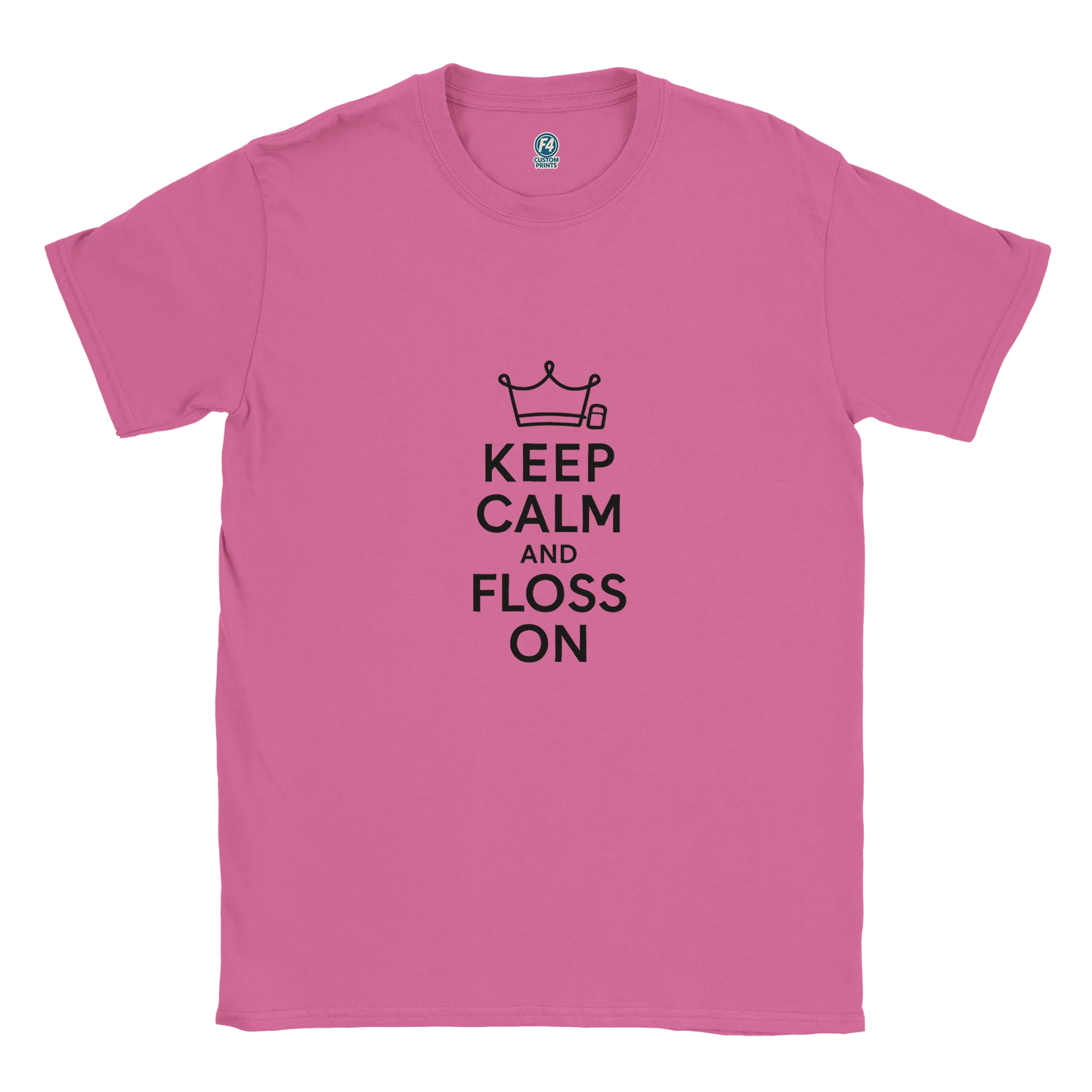 Keep Calm and Floss On T-Shirt – Funny Dental Unisex Tee - F4 Custom Prints