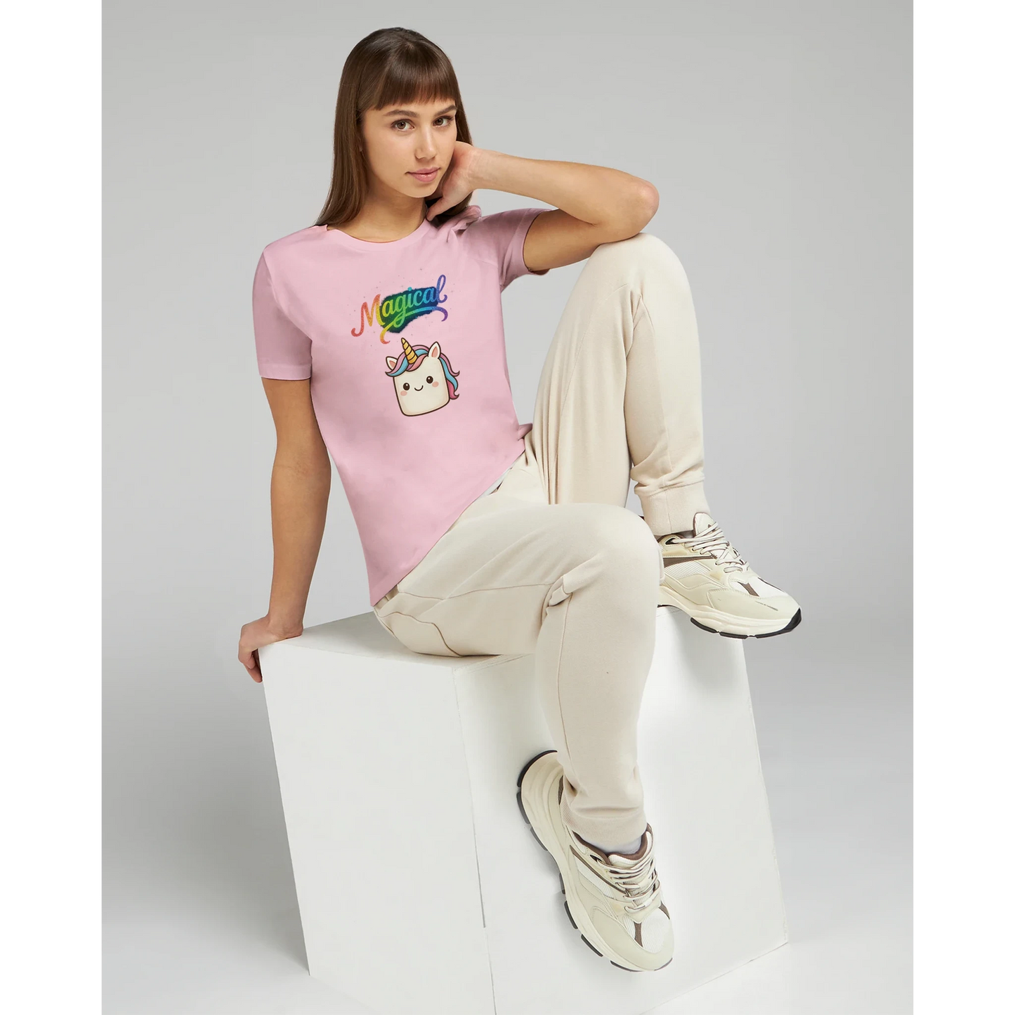 Women’s Magical Unicorn Rainbow T-Shirt