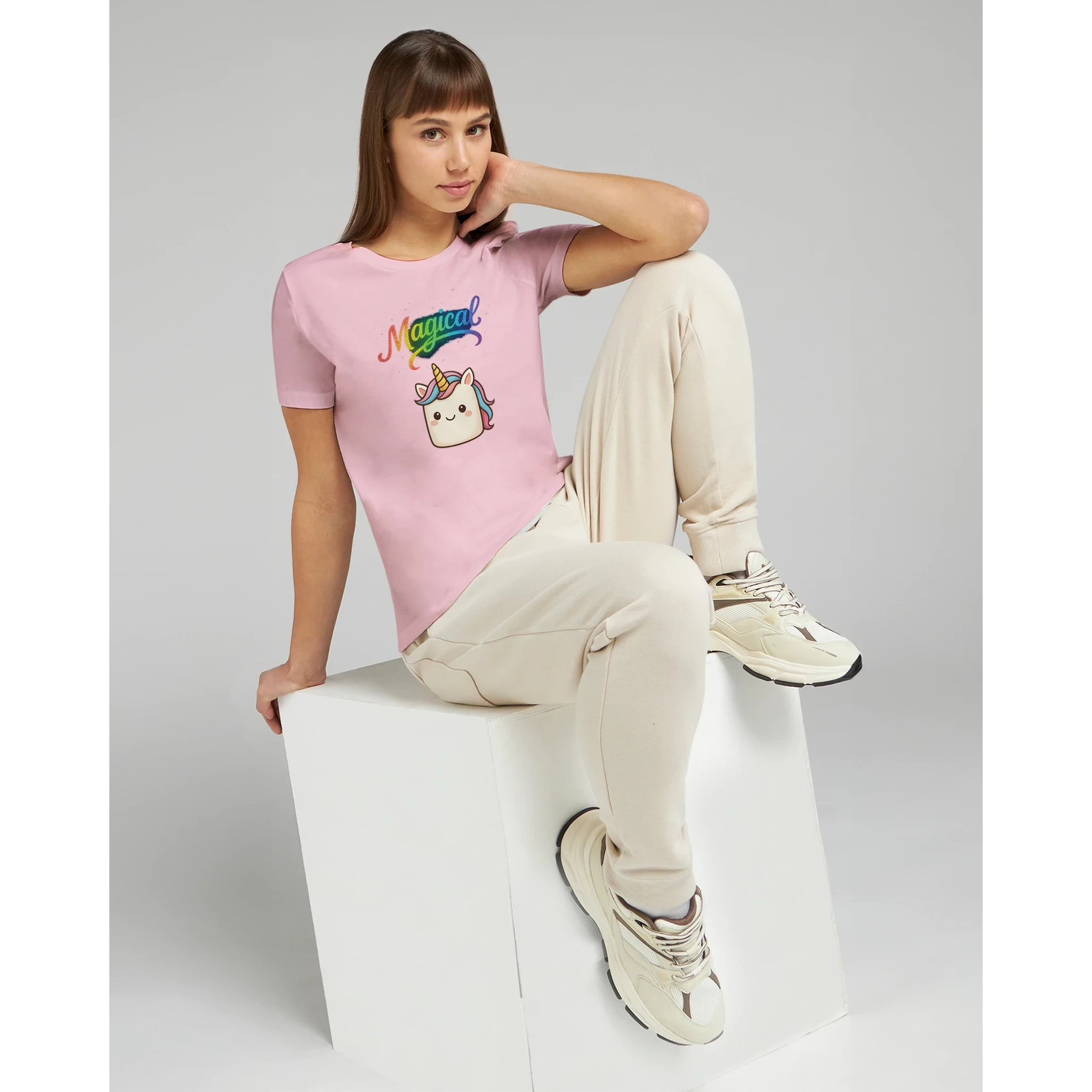 Women’s Magical Unicorn Rainbow T-Shirt