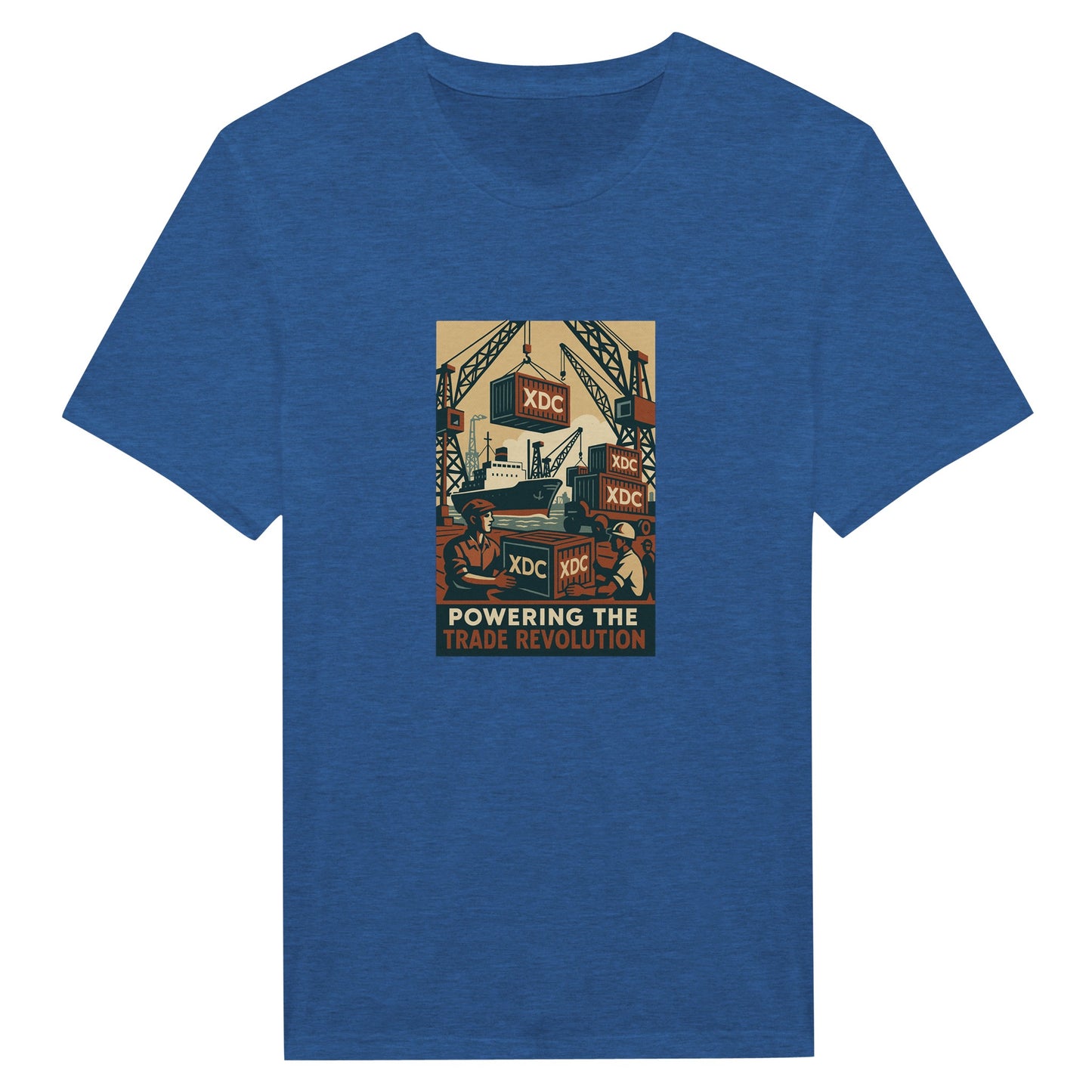 XDC Crypto Shirt – Powering Trade Revolution Retro Tee - F4 Custom Prints