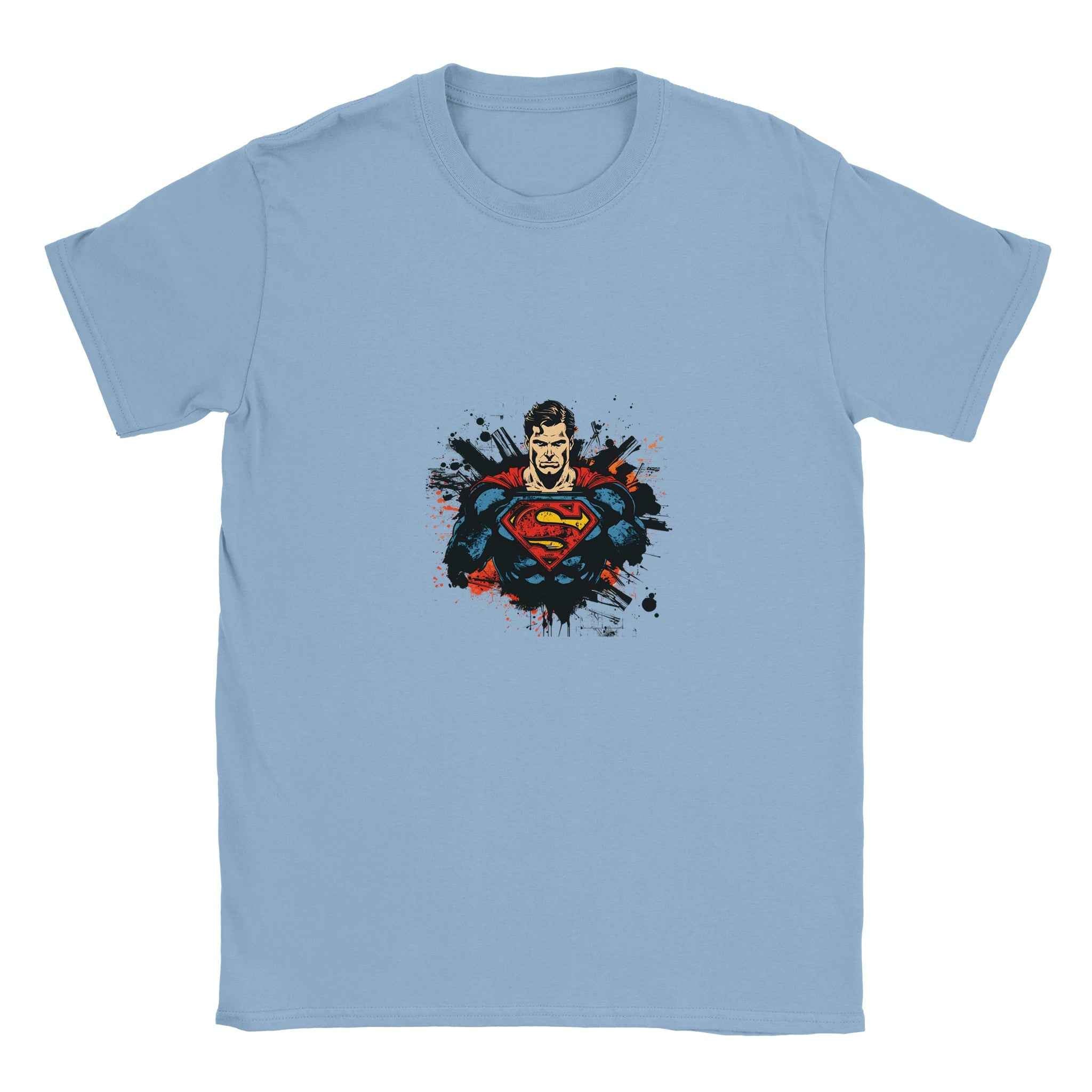 Abstract Superman Crest T-Shirt – Heroic Comic-Inspired Graphic Tee for Men & Women