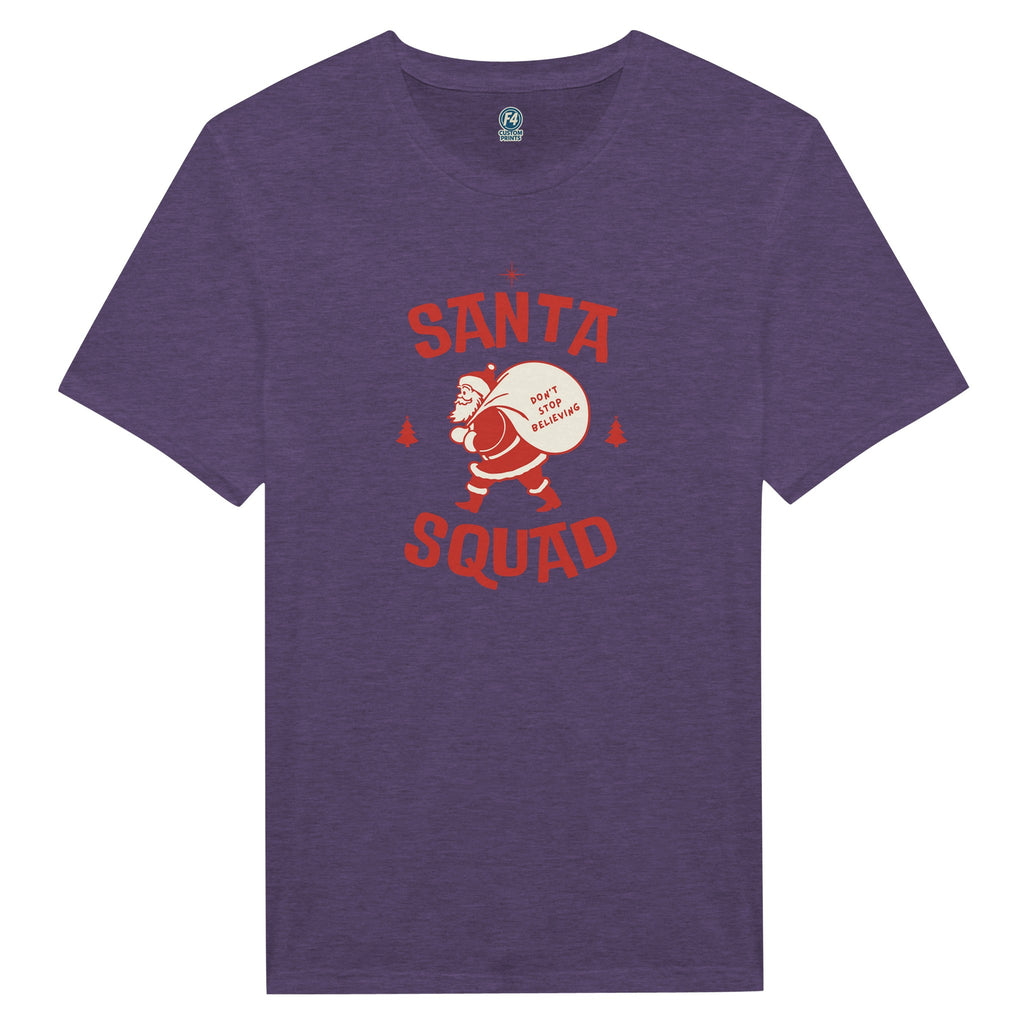Santa Squad T-Shirt – Don’t Stop Believing Holiday Tee - F4 Custom Prints