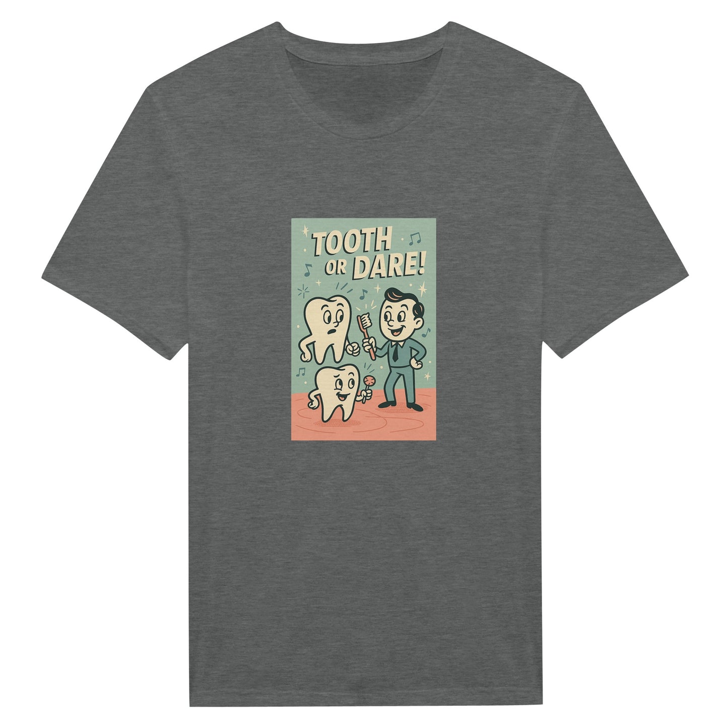 Tooth or Dare T-Shirt – Retro Dental Theme Tee - F4 Custom Prints