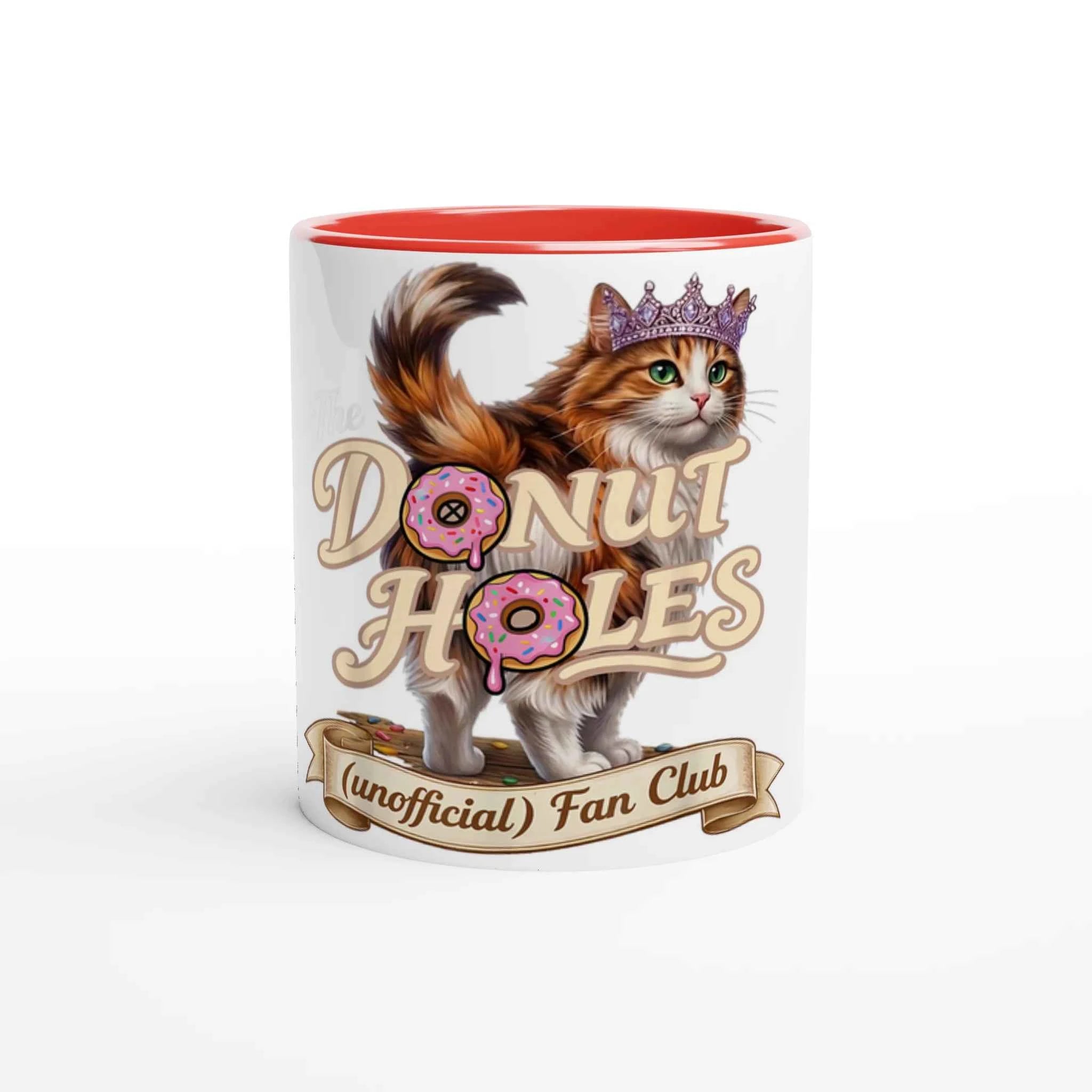 Donut Holes Fan Club 11oz Coffee Mug with Color Inside