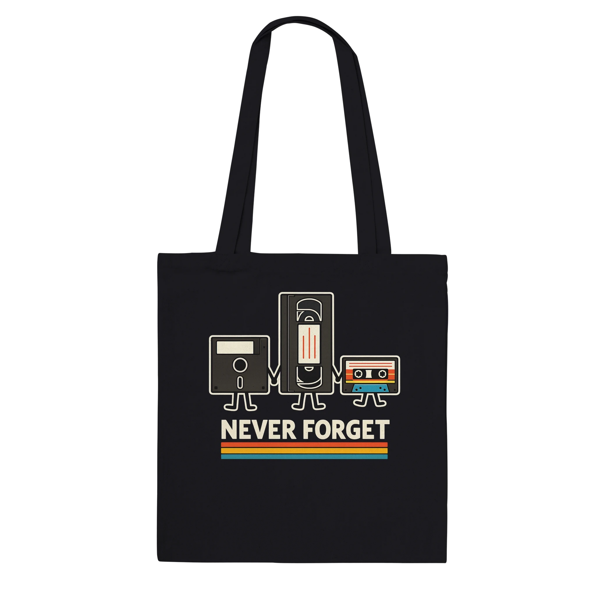 Retro Tech Squad Never Forget Tote Bag