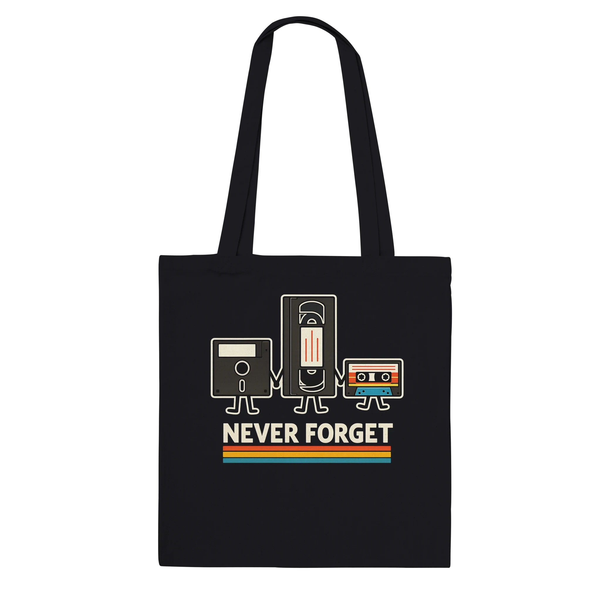 Retro Tech Squad Never Forget Tote Bag