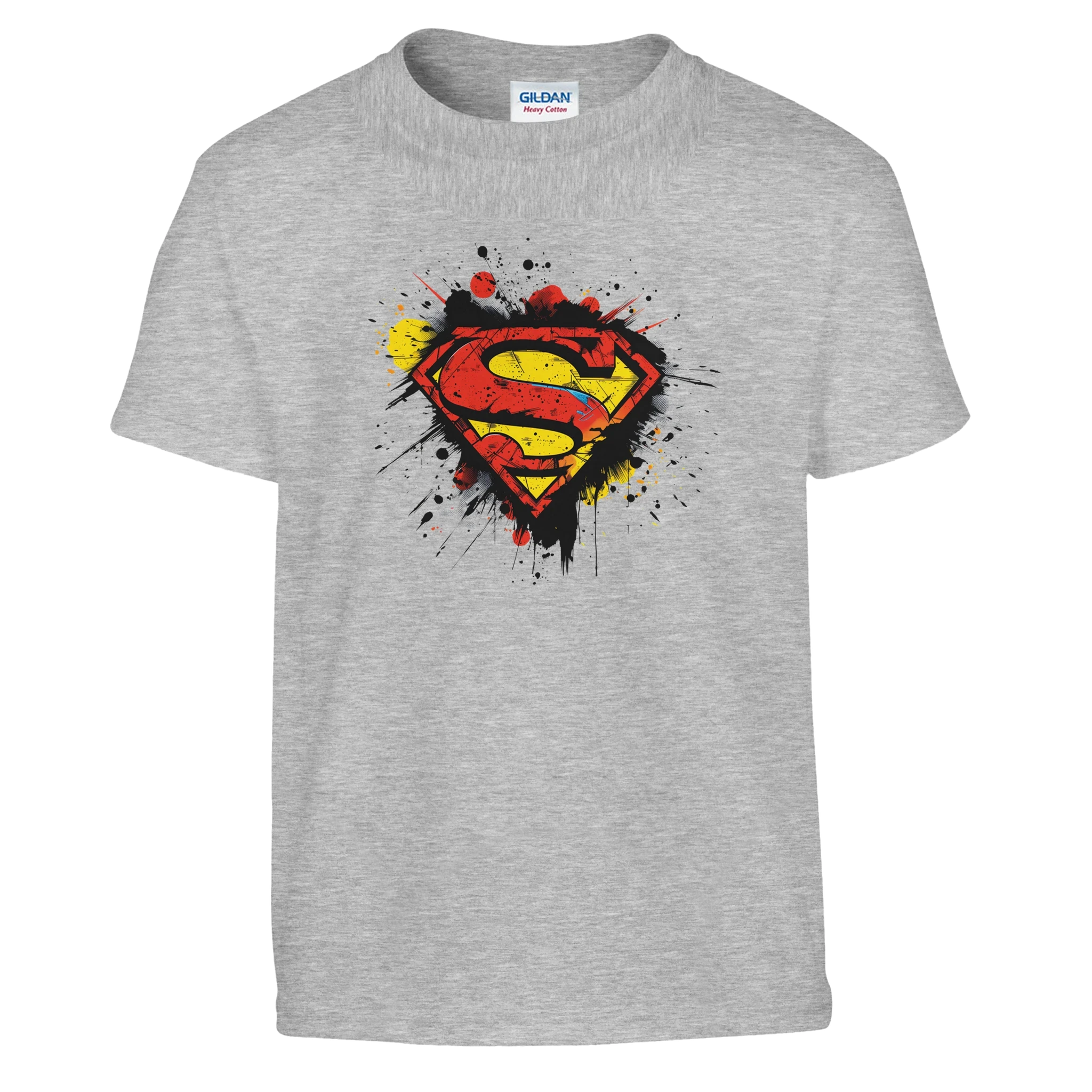 Kids Superman Splatter Shield T-Shirt