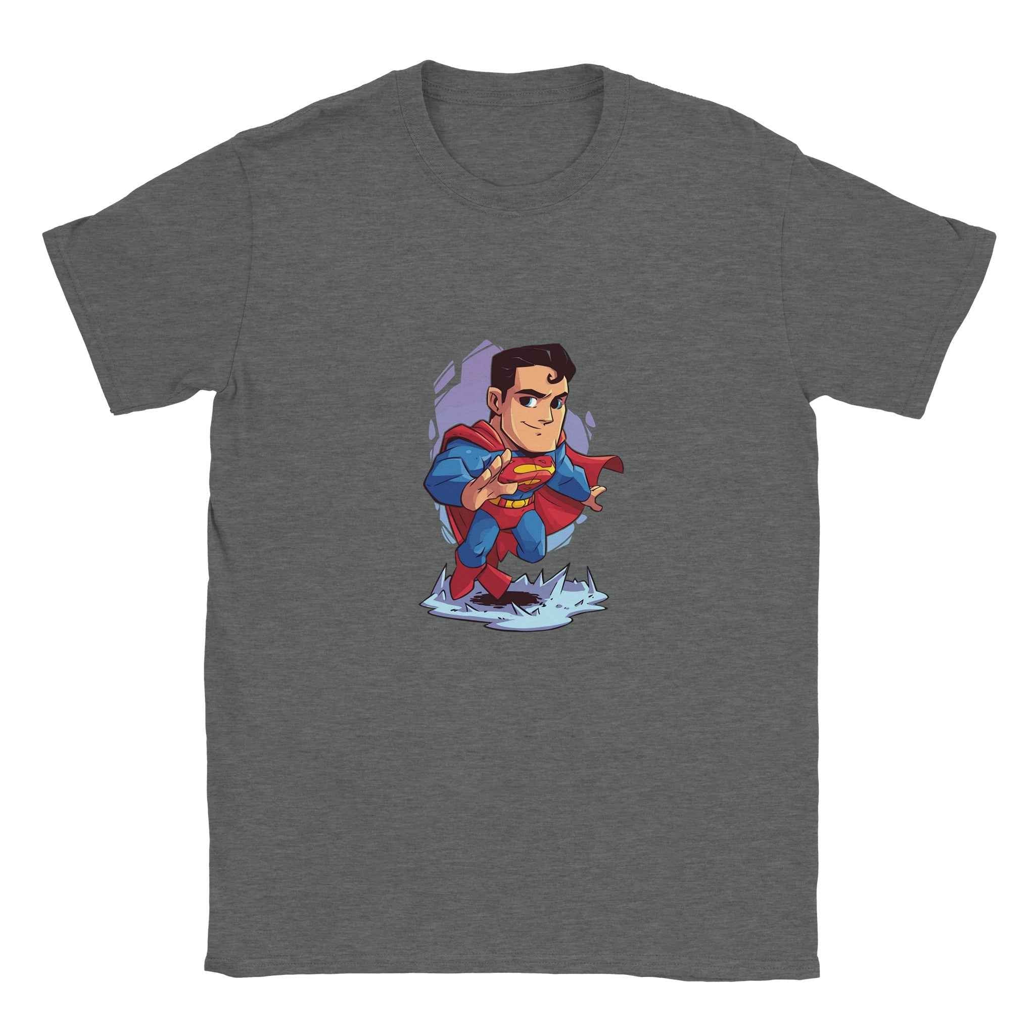 Chibi Superman T-Shirt – Heroic Comic-Inspired Graphic Tee for Everyday Heroes