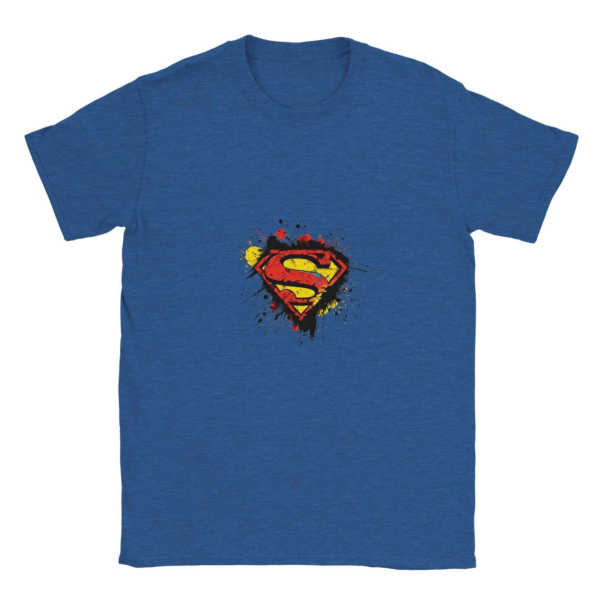Abstract Superman Crest T-Shirt – Heroic Comic-Inspired Graphic Tee for Men & Women