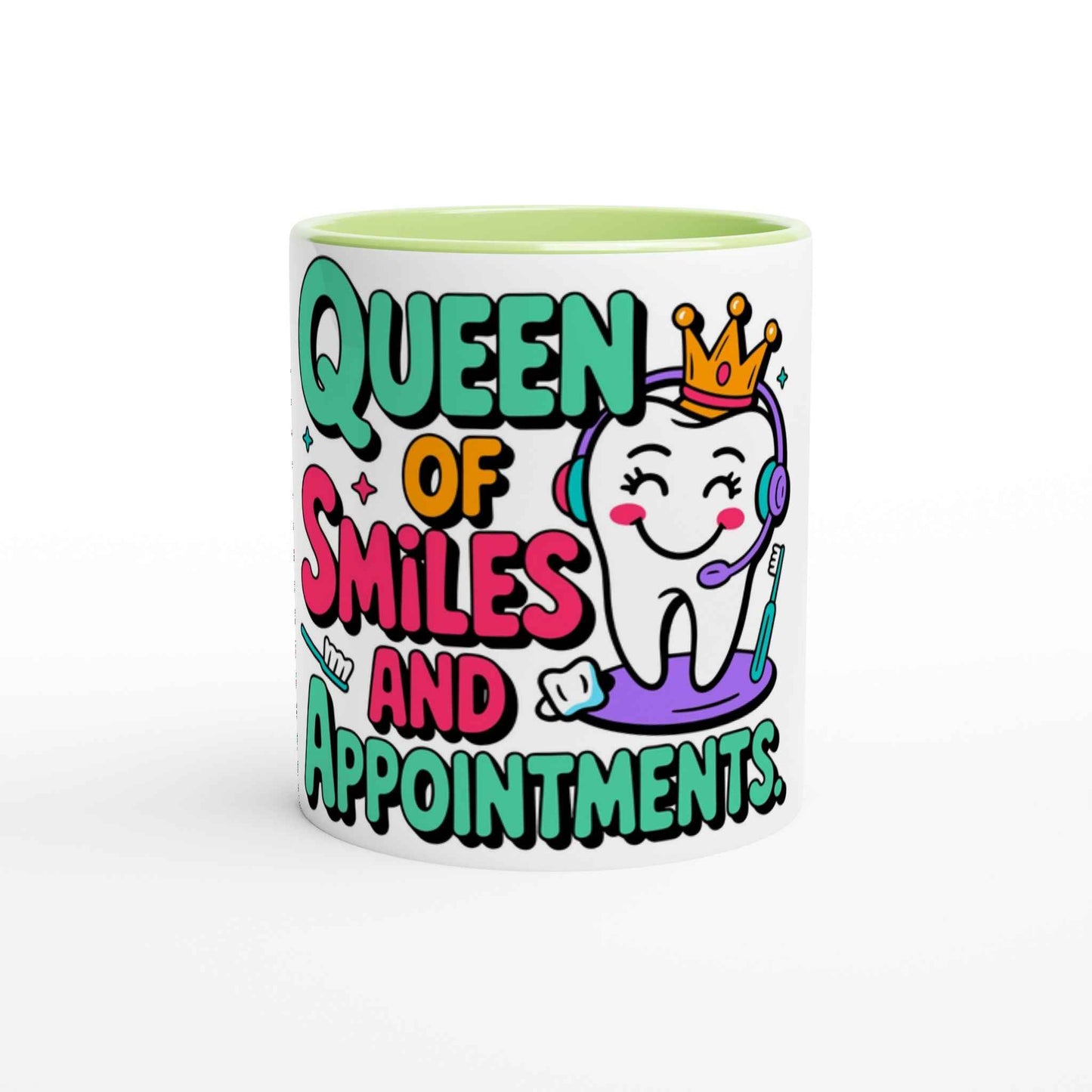 Dental Receptionist 11oz Coffee Mug with Color Inside