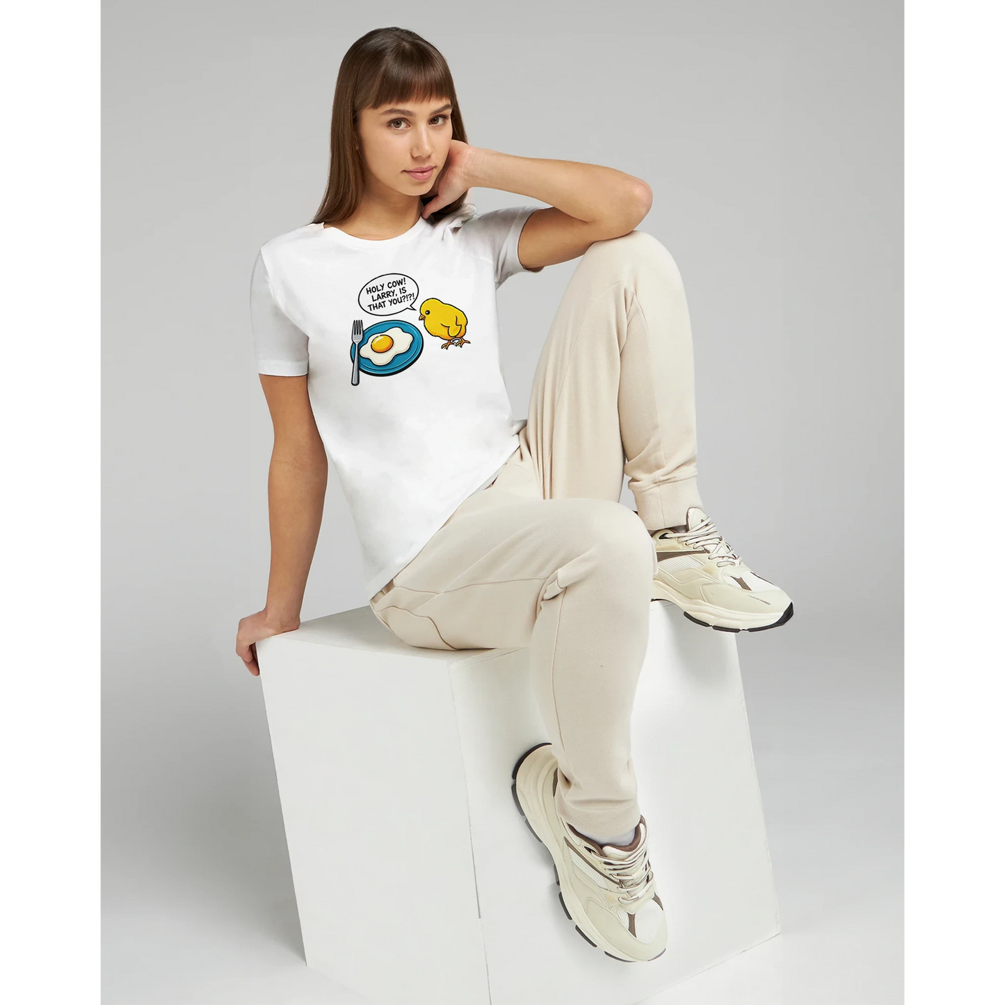 Women’s Funny Chick and Egg T-Shirt