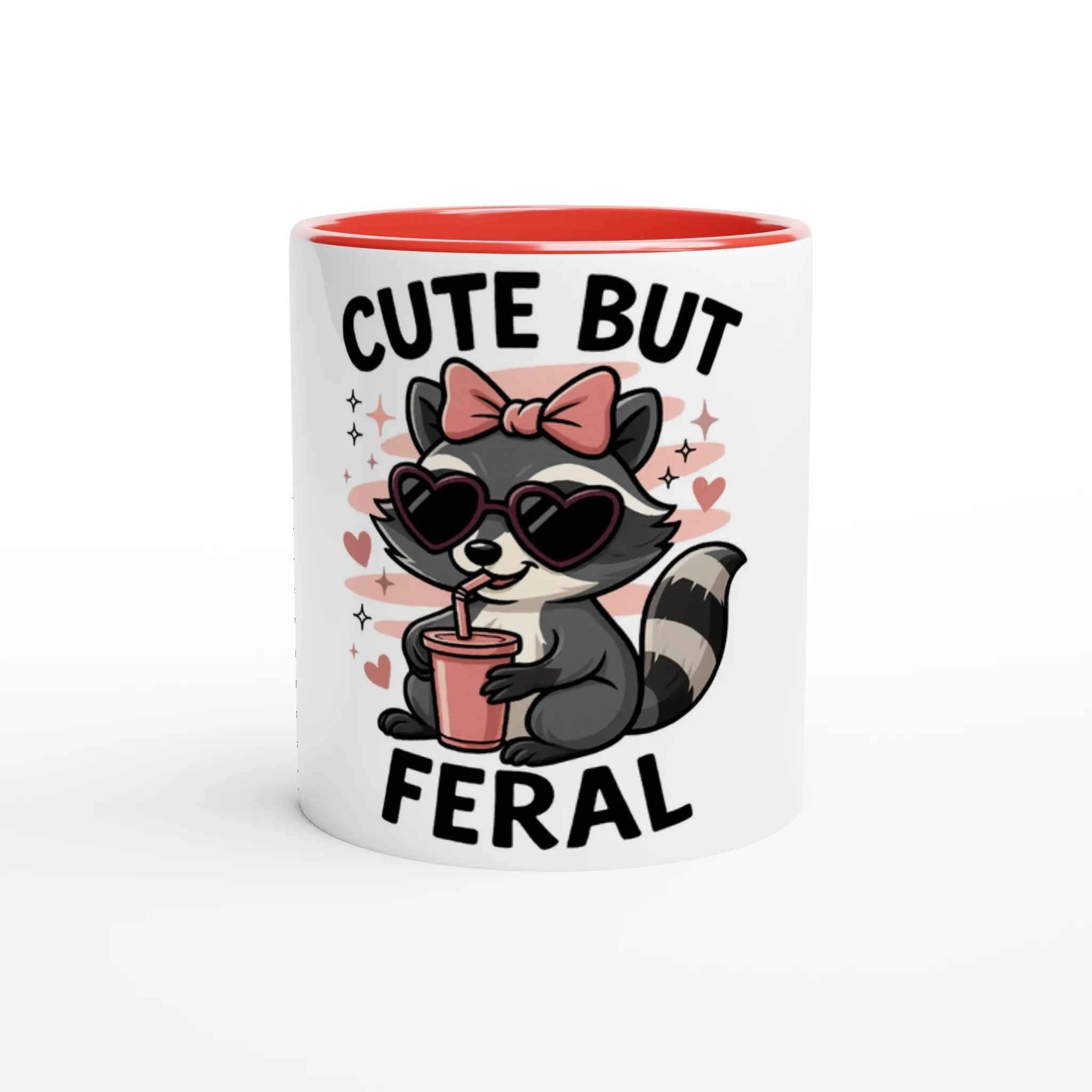 Cute But Feral 11oz Coffee Mug with Color Inside