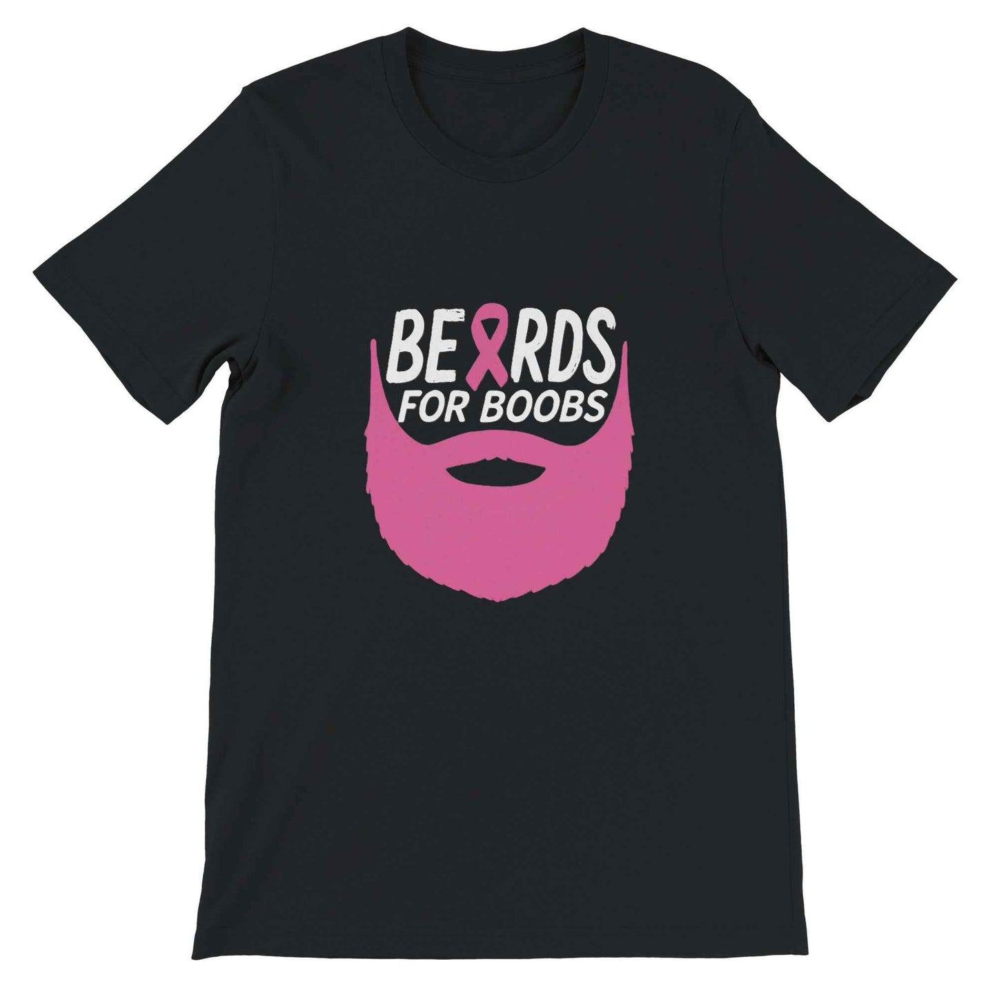 Beards For Boobs Awareness T-Shirt – Breast Cancer Support Tee - F4 Custom Prints