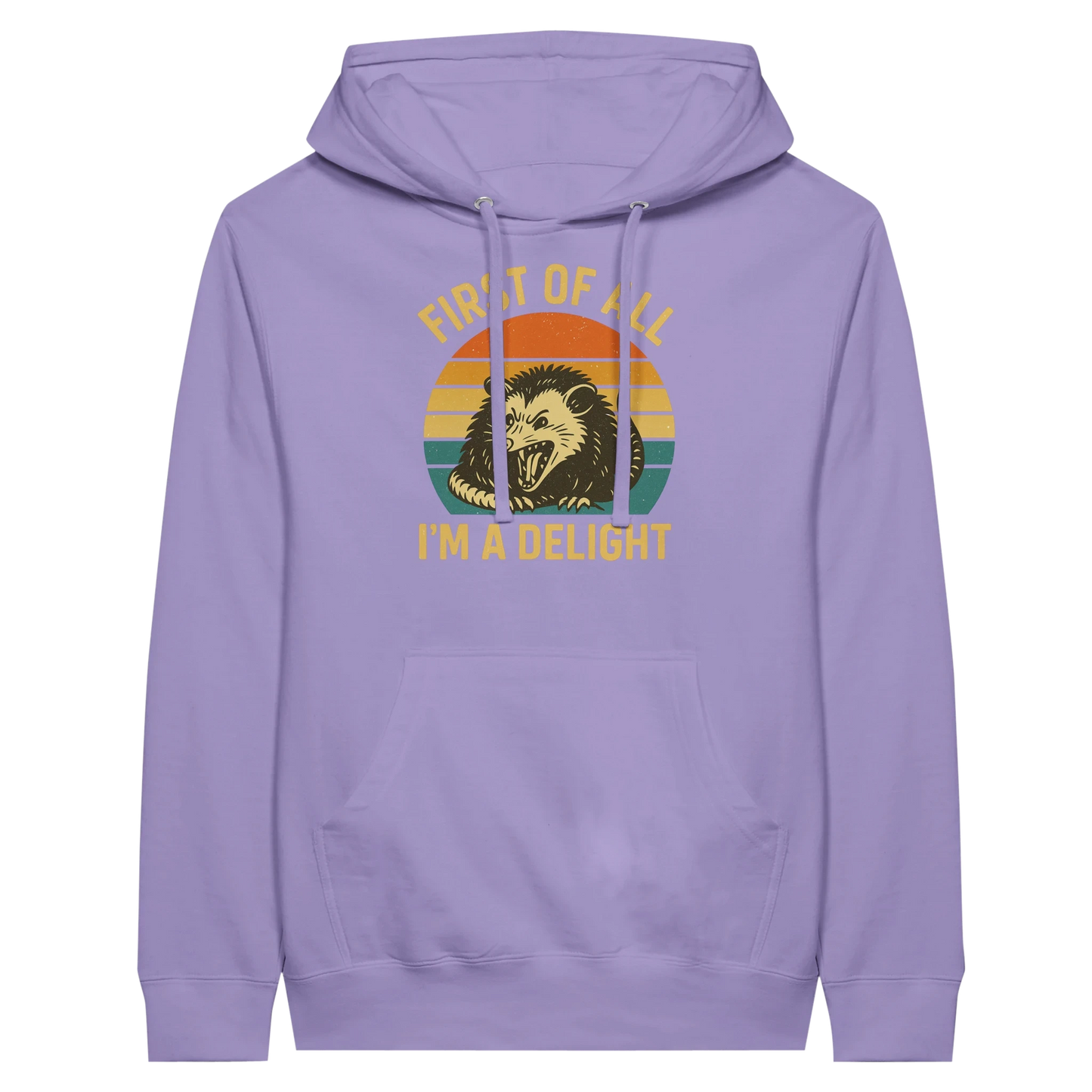 First of All I’m a Delight Possum Hoodie