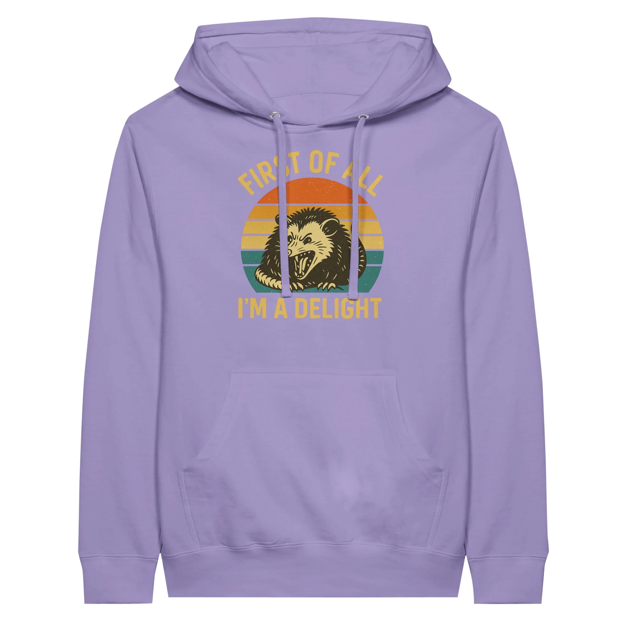 First of All I’m a Delight Possum Hoodie