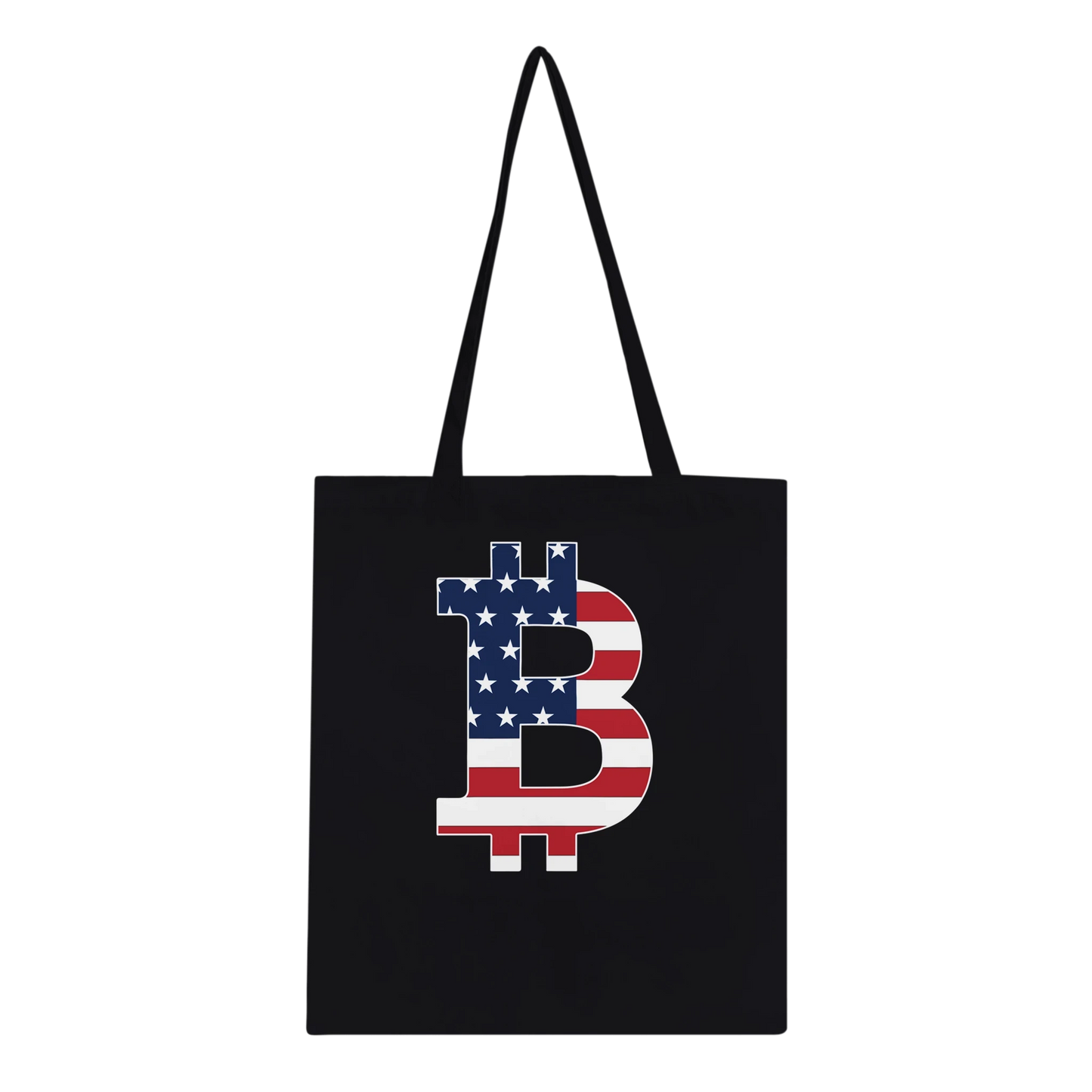 American Flag Bitcoin Tote Bag