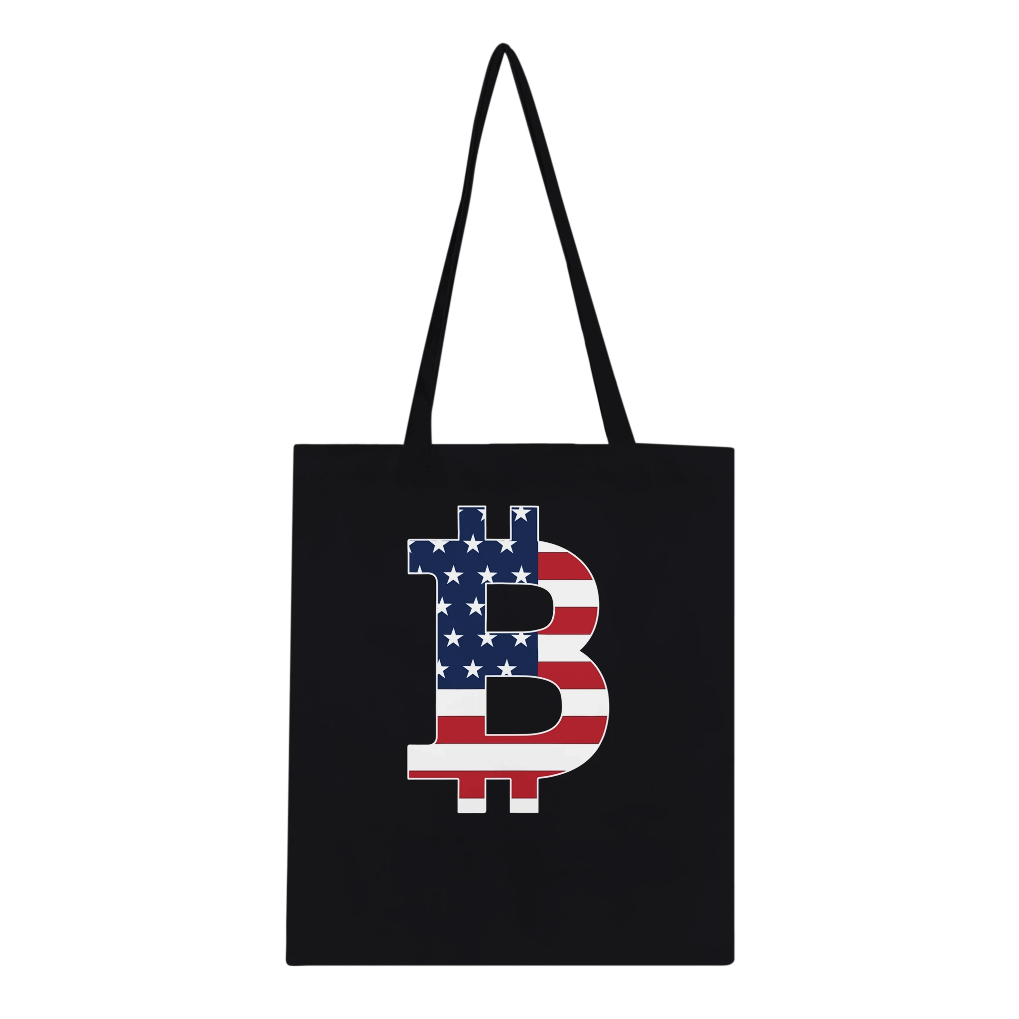 American Flag Bitcoin Tote Bag
