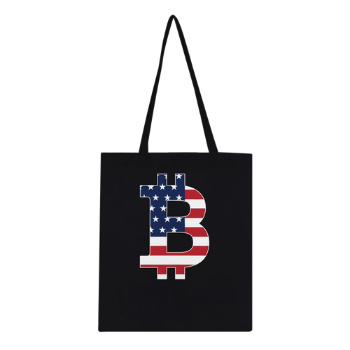 American Flag Bitcoin Tote Bag