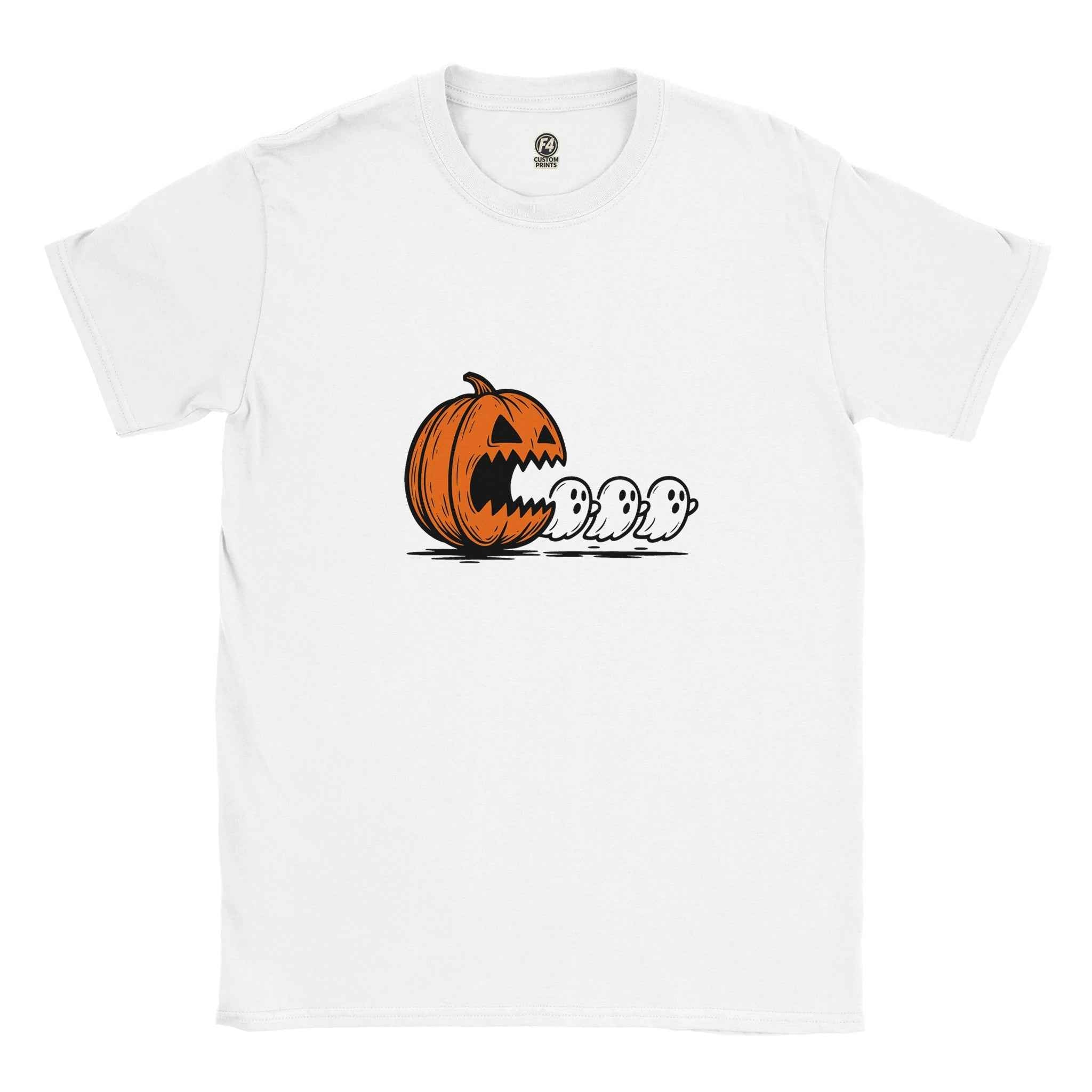 Chomped by the Pumpkin – Funny Halloween Ghost Chase T-Shirt