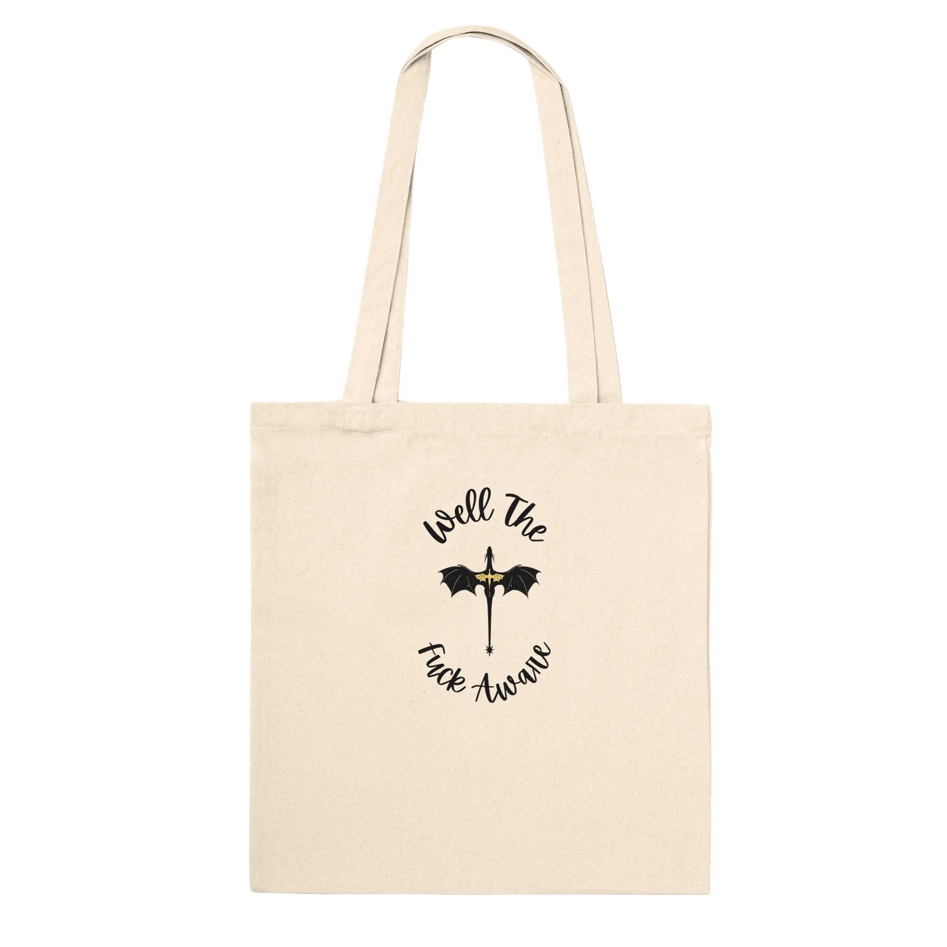 Well The Fuck Aware Tote Bag – Bookish Forth Wing Tote Bag - F4 Custom Prints