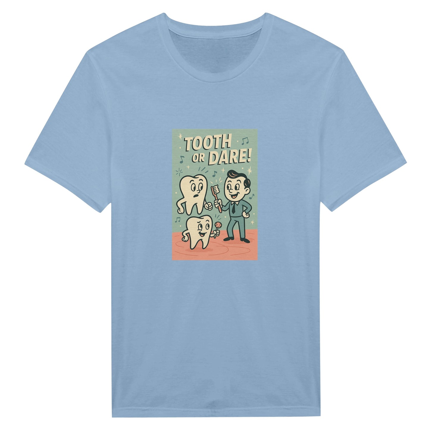 Tooth or Dare T-Shirt – Retro Dental Theme Tee - F4 Custom Prints