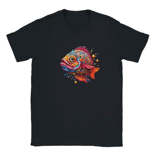 Psychedelic Fish Graphic Tee – Premium Comfort & Bold Style for Everyday Wear