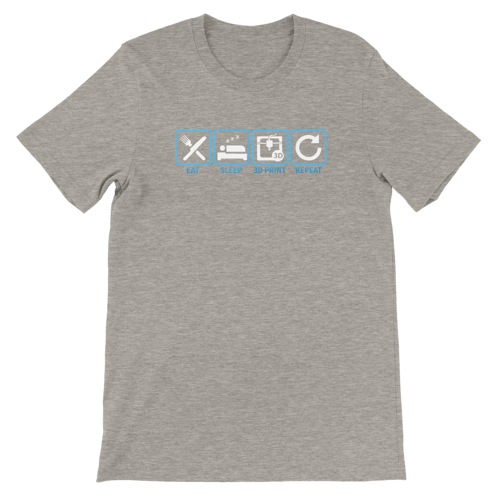 Eat Sleep 3D Print Repeat T-Shirt