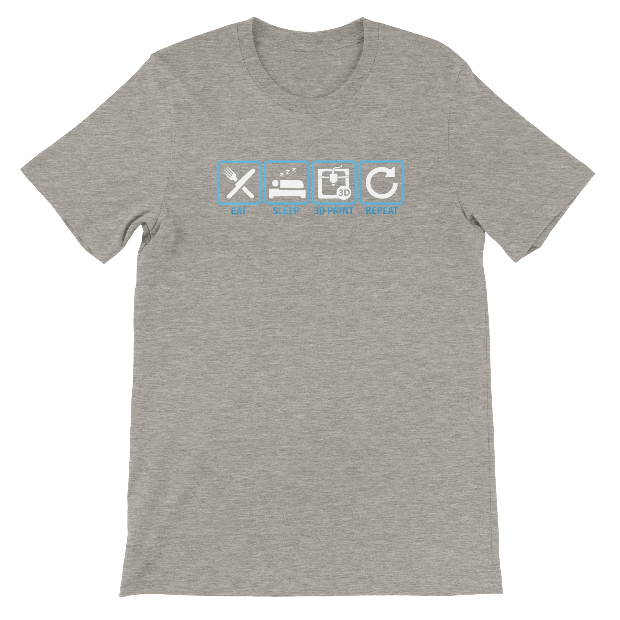 Eat Sleep 3D Print Repeat T-Shirt