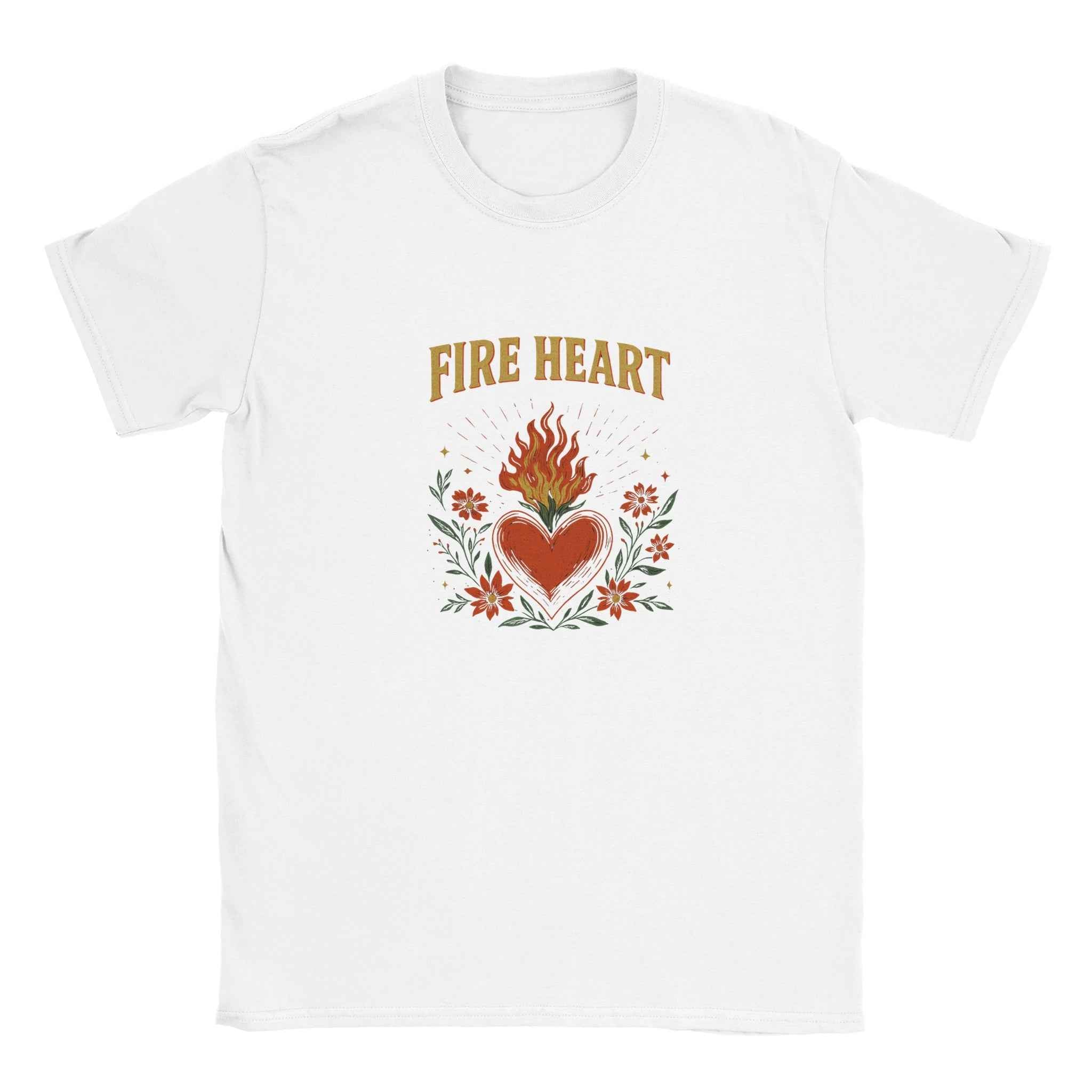 Fire Heart T-Shirt – Fantasy Romance Bookish Tee Inspired by TOG