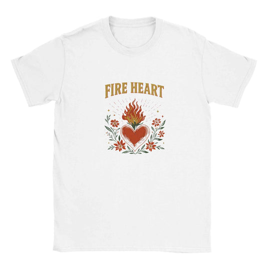 Fire Heart T-Shirt TOG – Fantasy Flame Graphic Tee - F4 Custom Prints