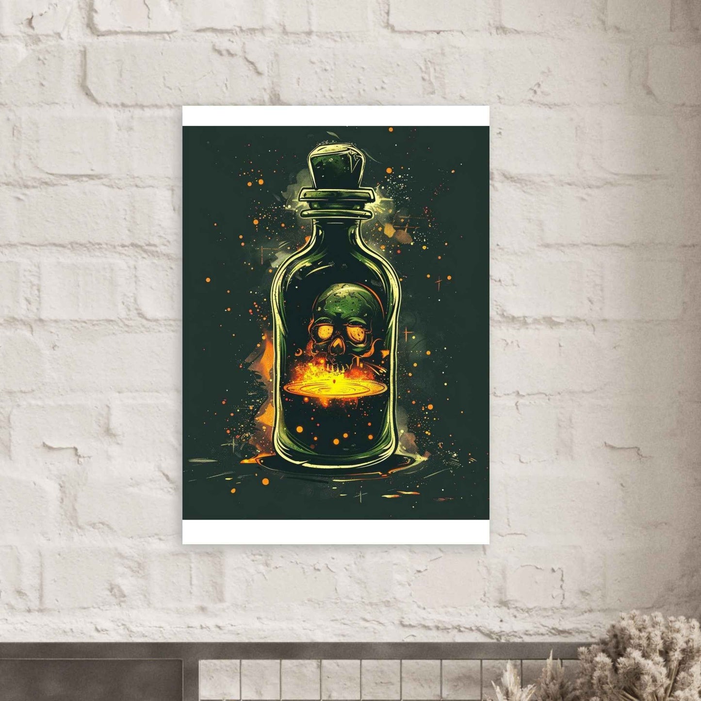 "Skull Elixir" Poster – Mystical Dark Fantasy Wall Art (Multiple Sizes Available)