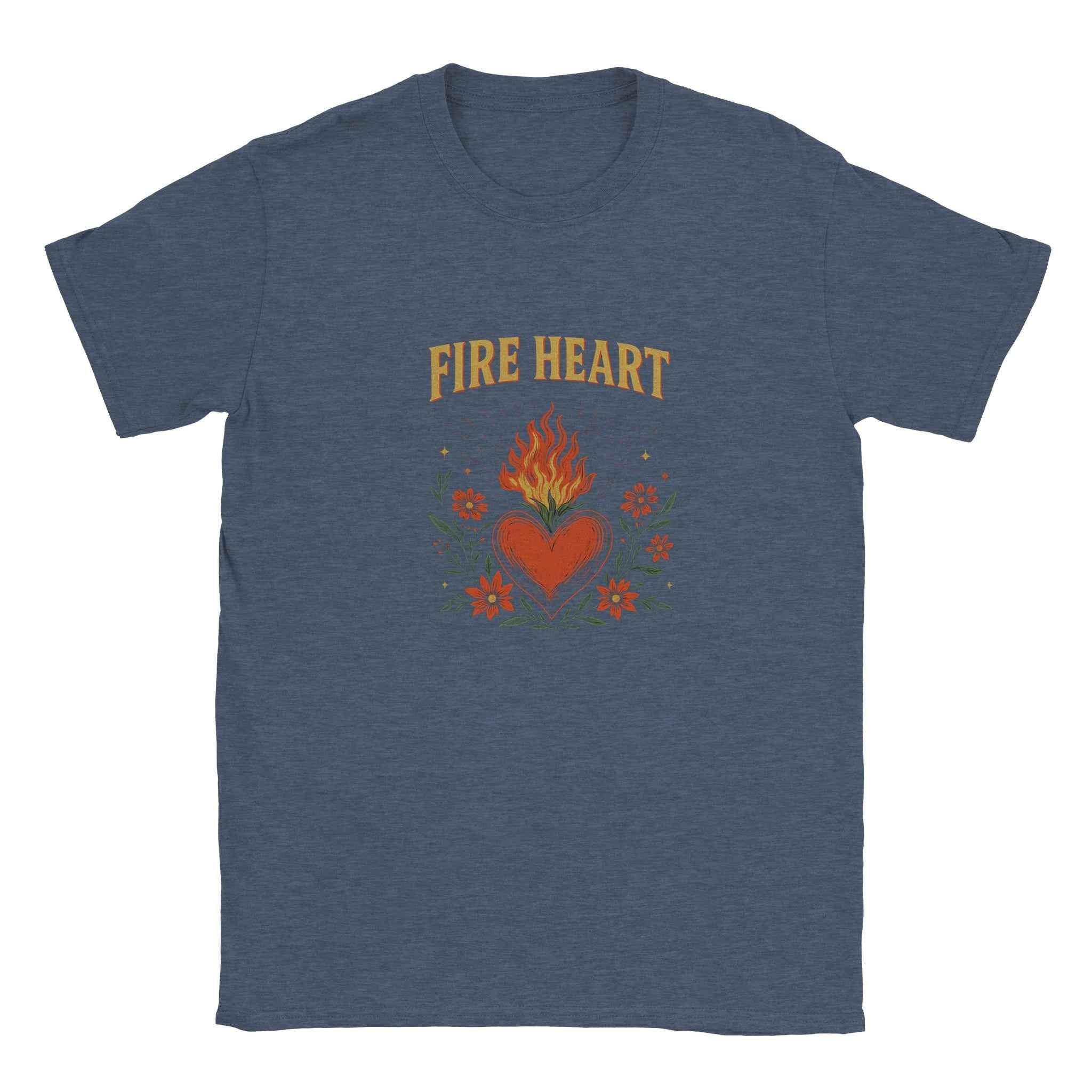 Fire Heart T-Shirt – Fantasy Romance Bookish Tee Inspired by TOG