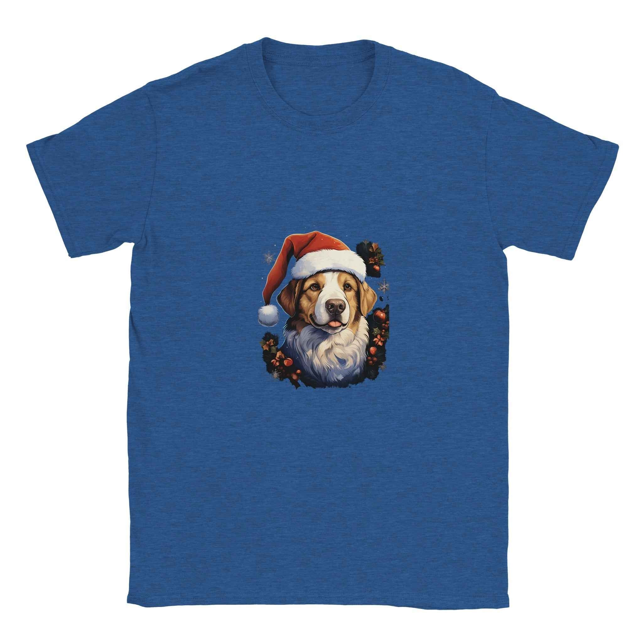 Jolly Santa Paws Dog Christmas Tee – Festive Holiday Graphic Tee for Pet Lovers