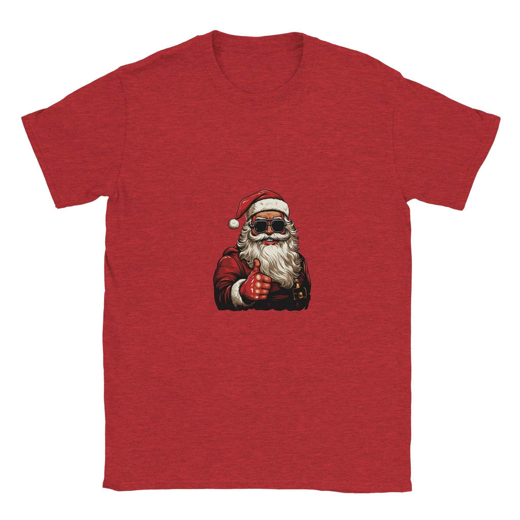Cool Santa Thumbs Up Shirt  – Festive Holiday Graphic Tee for Modern Cheer