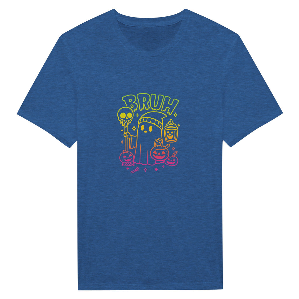 Bruh Halloween Ghost T-Shirt- Spooky Season Funny Meme Tee - F4 Custom Prints