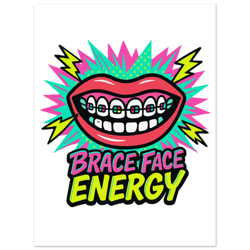 Brace Face Energy Fine Art Poster