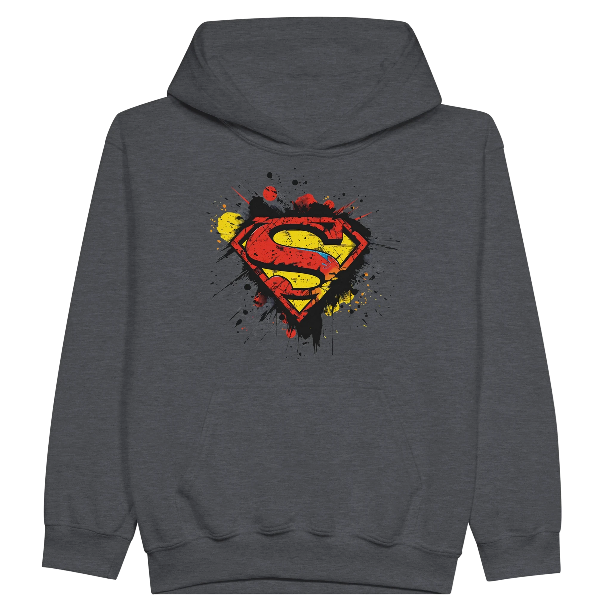 Kids Superman Splatter Shield Hoodie