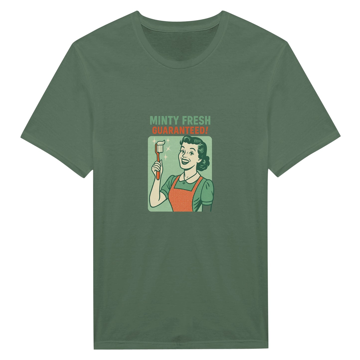 Minty Fresh Retro T-Shirt – Vintage Dental Humor Tee - F4 Custom Prints