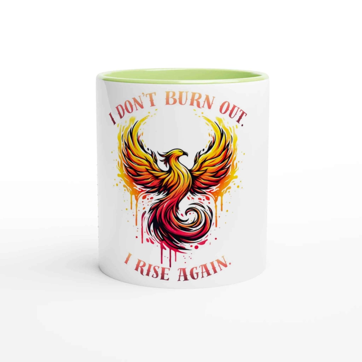 Rise Again Phoenix 11oz Coffee Mug with Color Inside