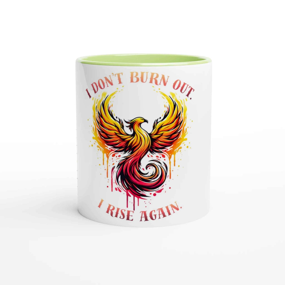 Rise Again Phoenix 11oz Coffee Mug with Color Inside