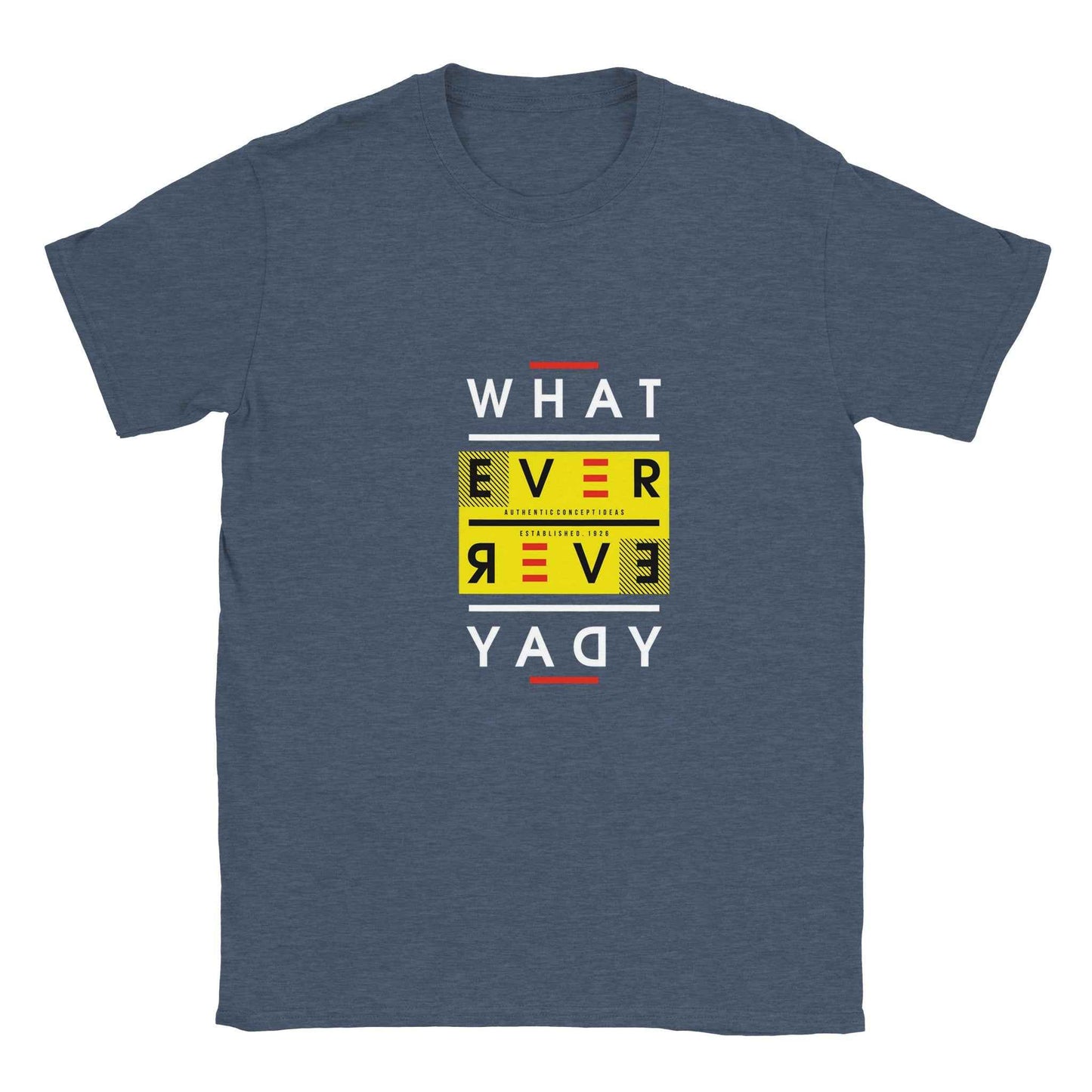 Whatever Everyday Graphic Tee – Retro Bold Black & Yellow Style for Everyday Wear