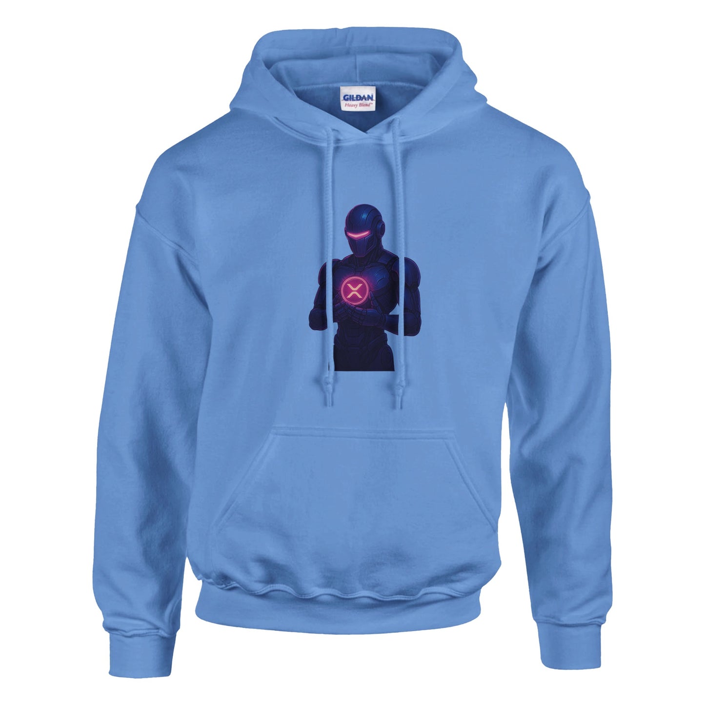 XRP Crypto Robot Hoodie – Blockchain Enthusiast Gear - F4 Custom Prints