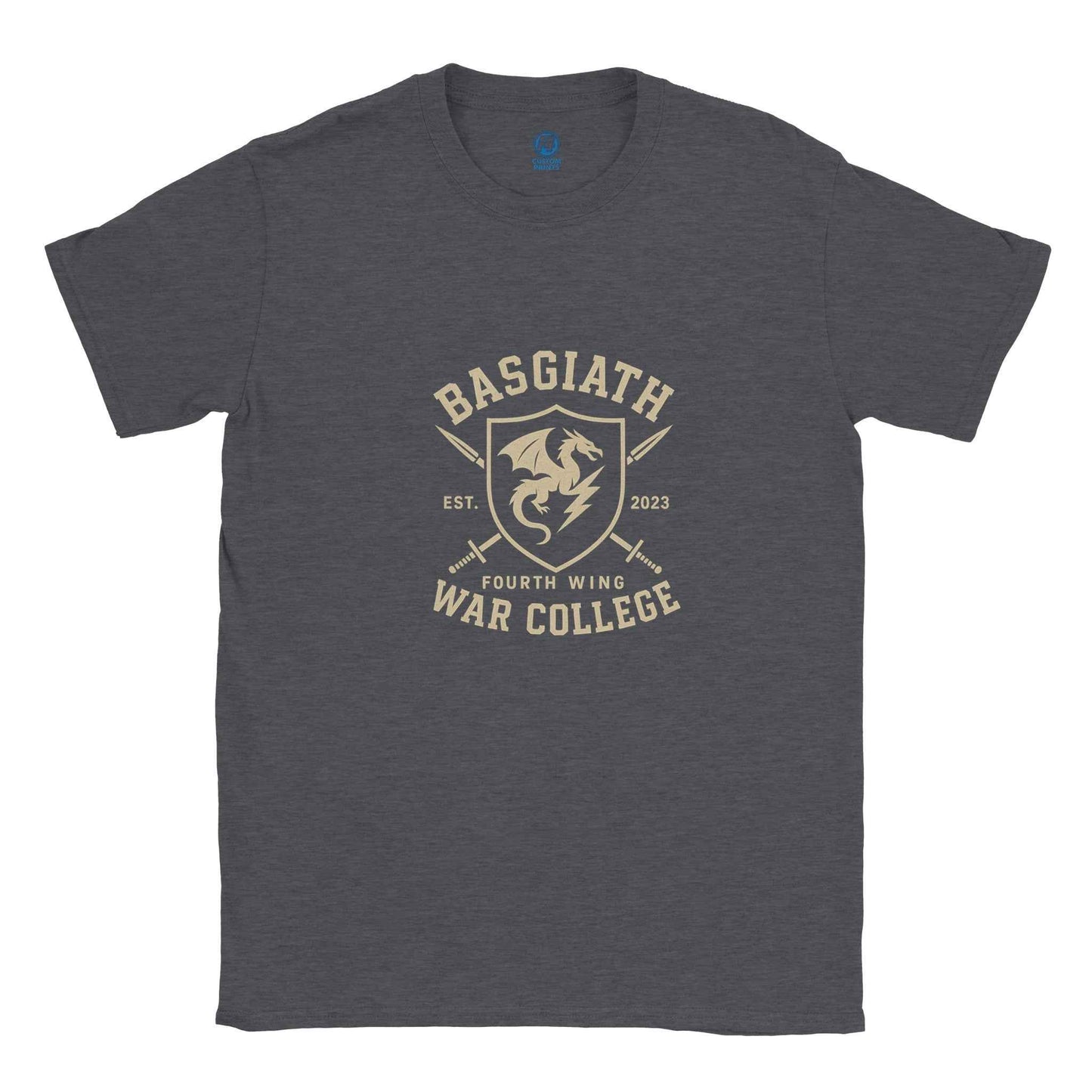 "Basgiath War College" Bookish T-Shirt – Fourth Wing Dragon Rider Design