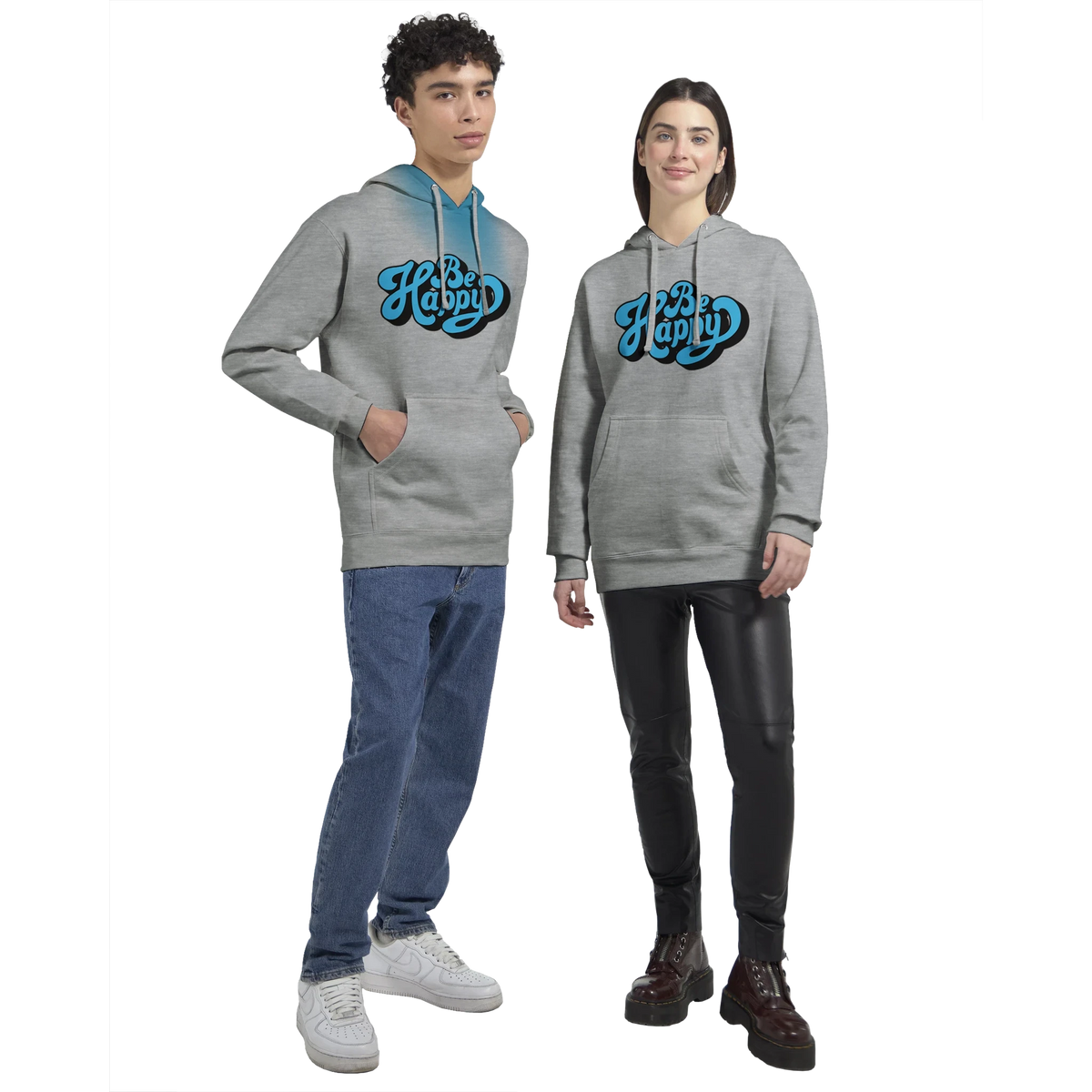 Be Happy Script Hoodie