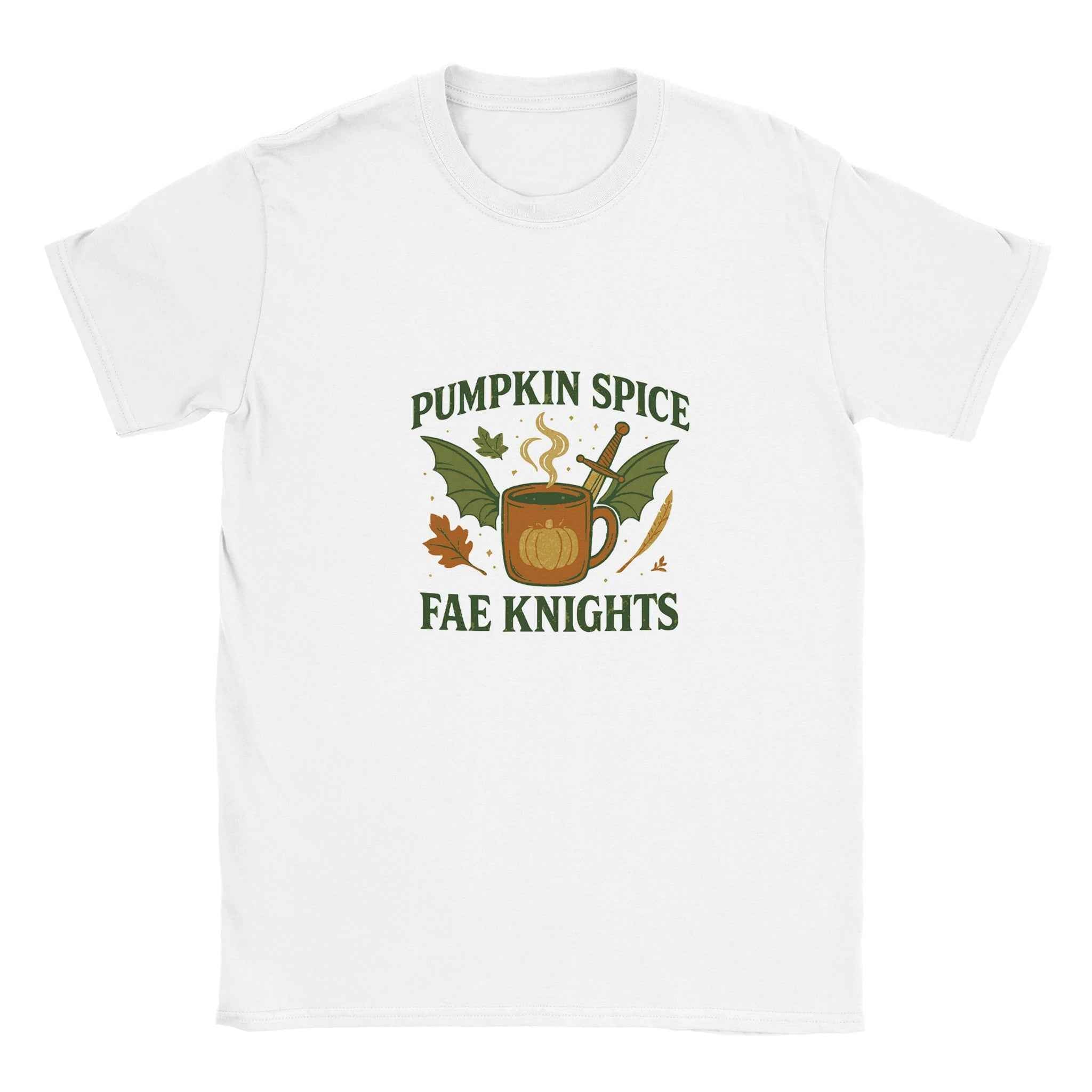 Pumpkin Spice Fae Knights T-Shirt – Fantasy Fall Bookish Tee