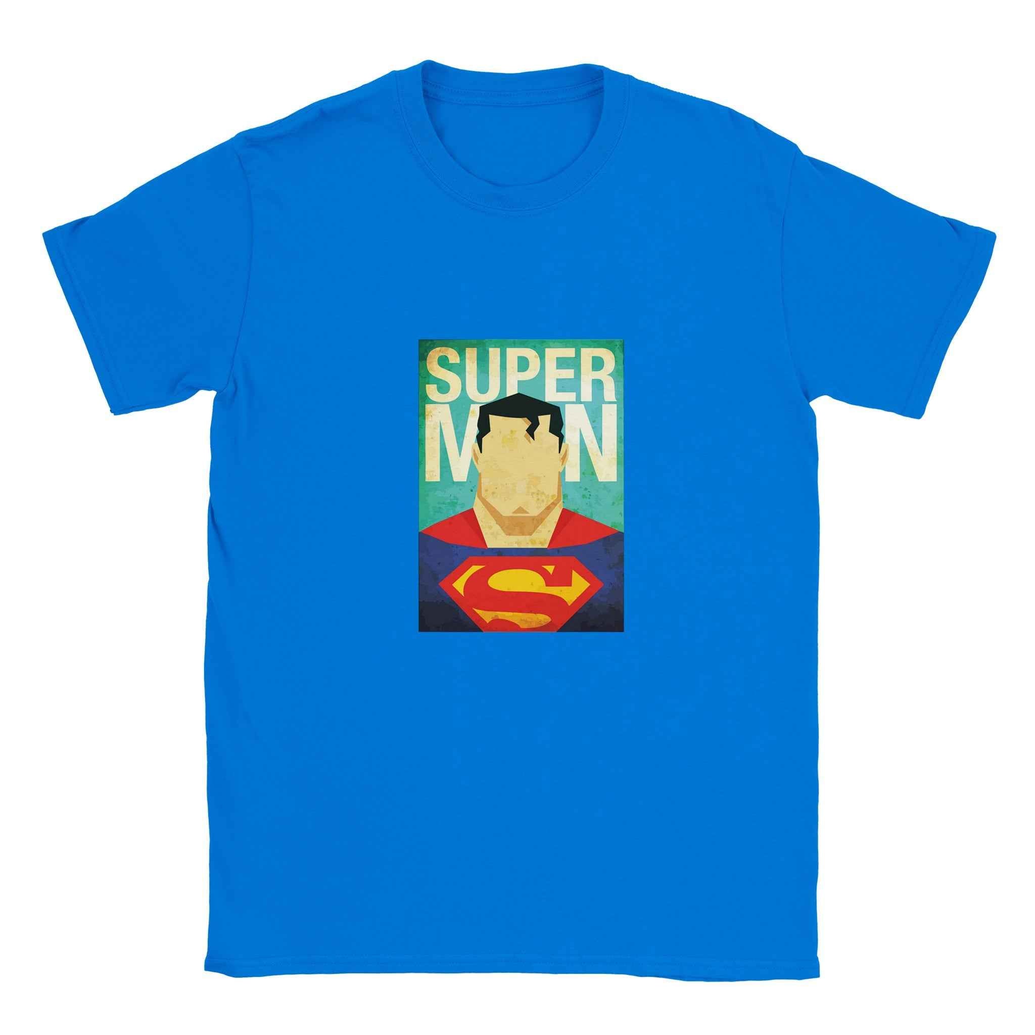 Retro Superman T-Shirt – Heroic Comic-Inspired Graphic Tee in Vibrant Hues